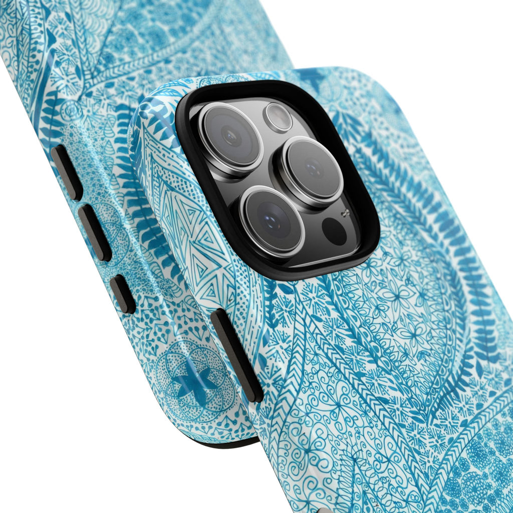 Teal Paisley