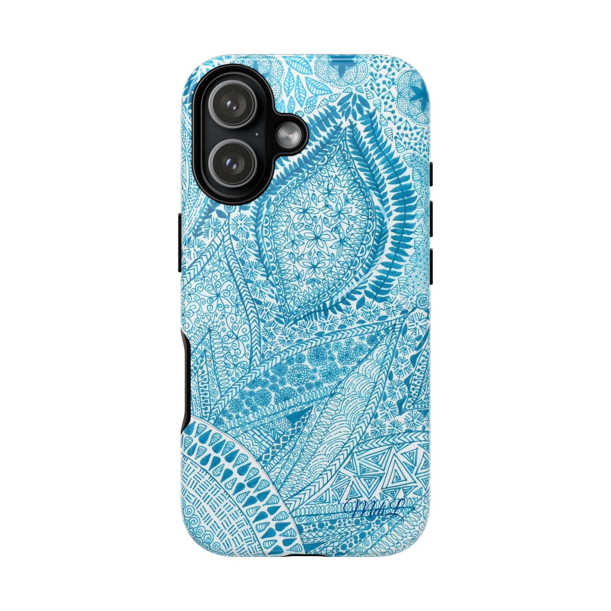 Teal Paisley