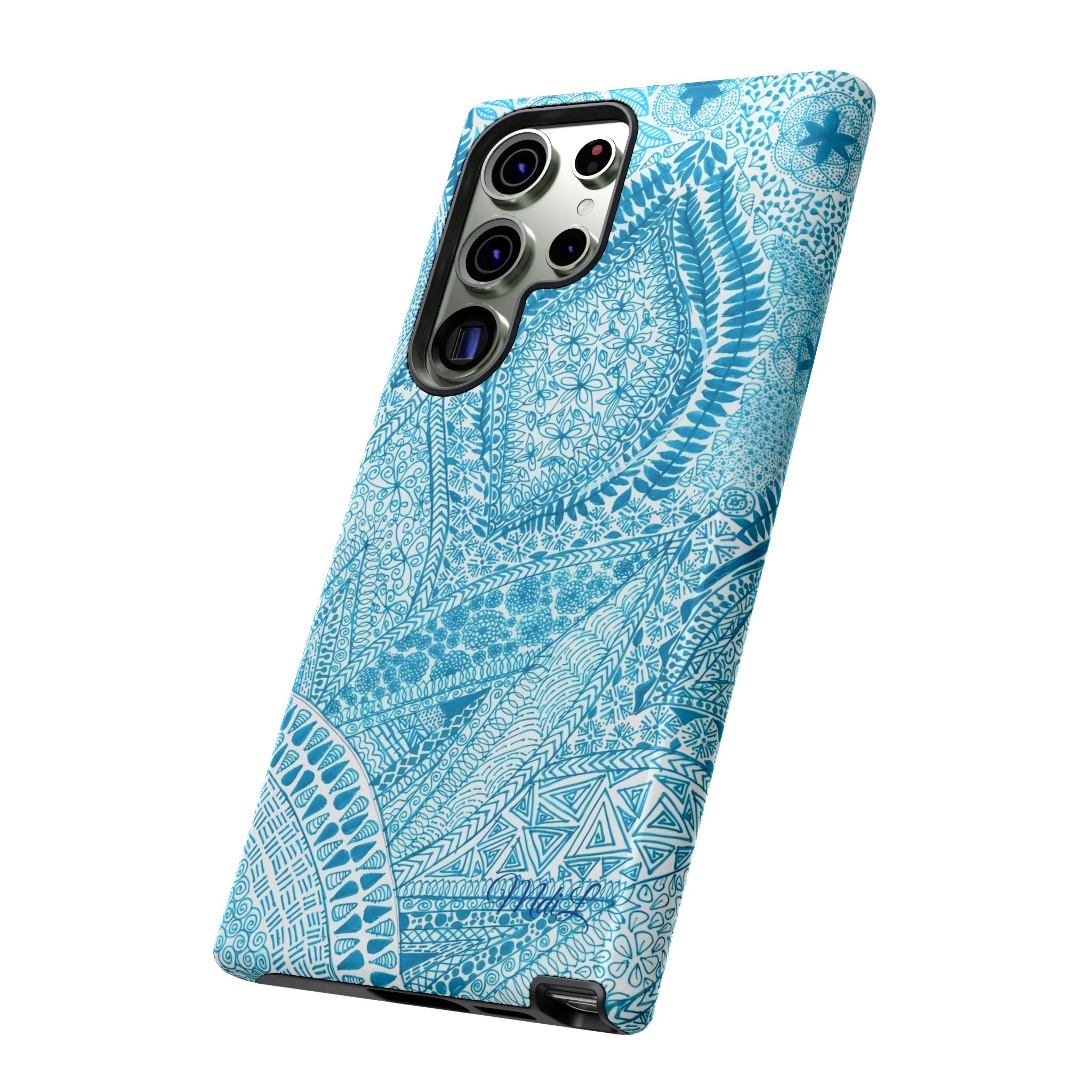 Teal Paisley