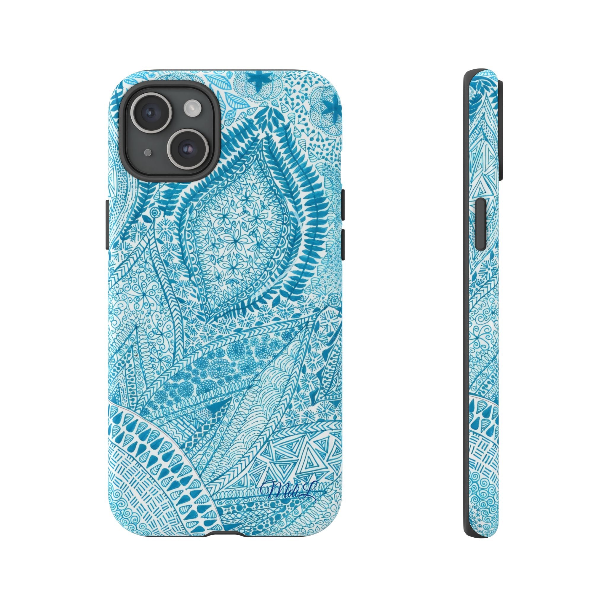 Teal Paisley