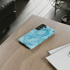 Teal Paisley