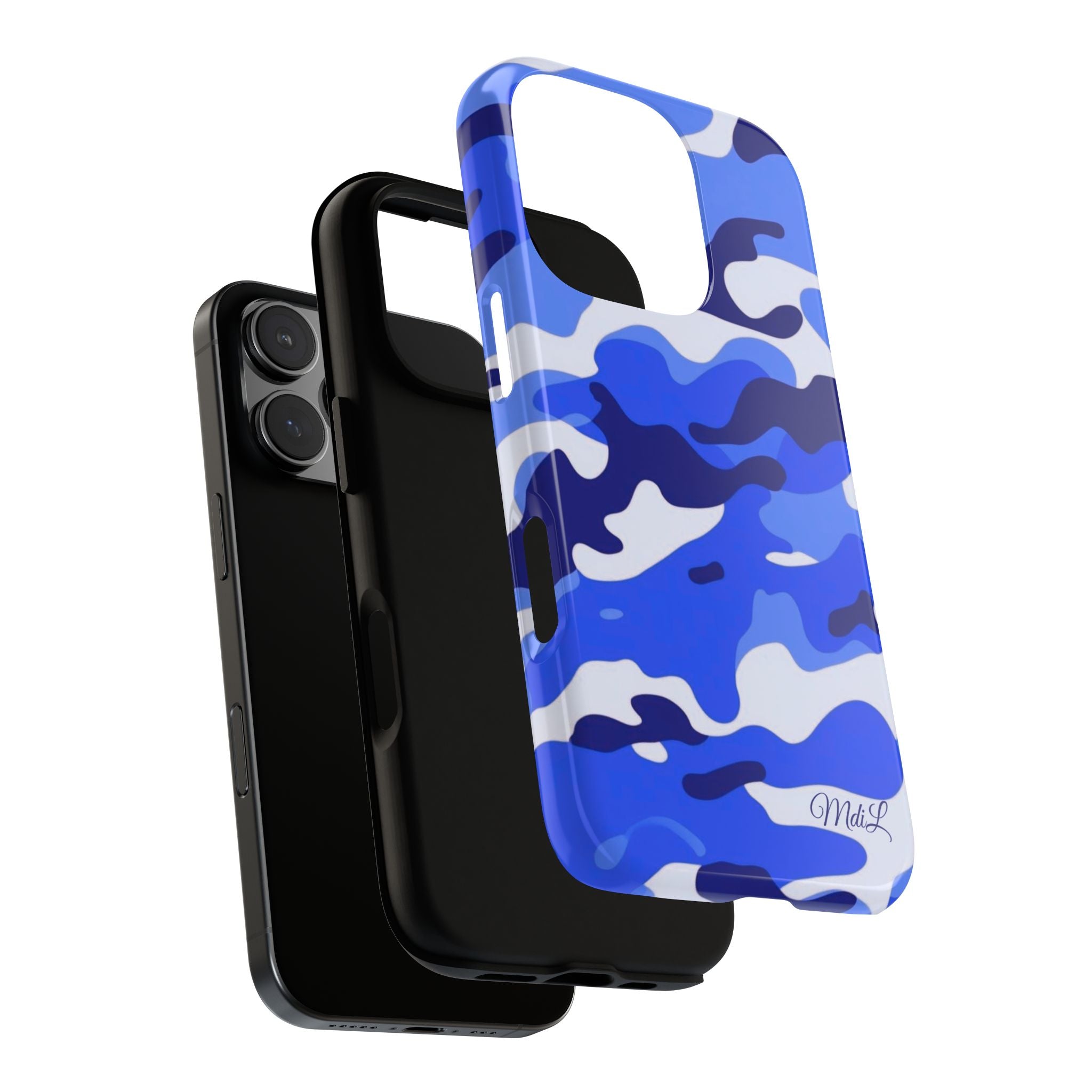 Blue Camo iPhone Case