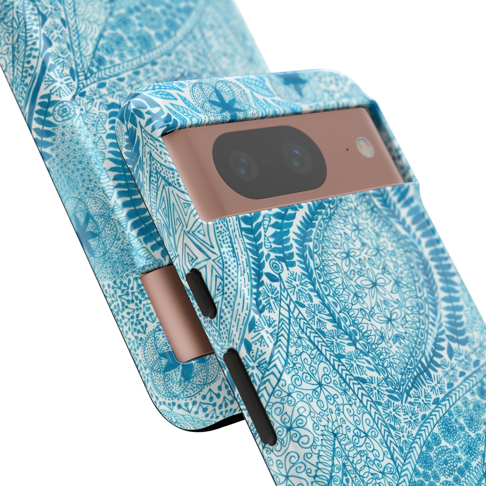 Teal Paisley