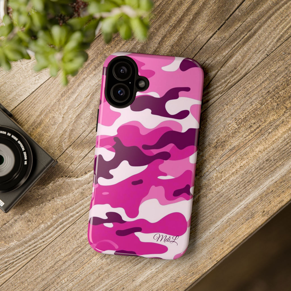 Magenta Camo iPhone Case