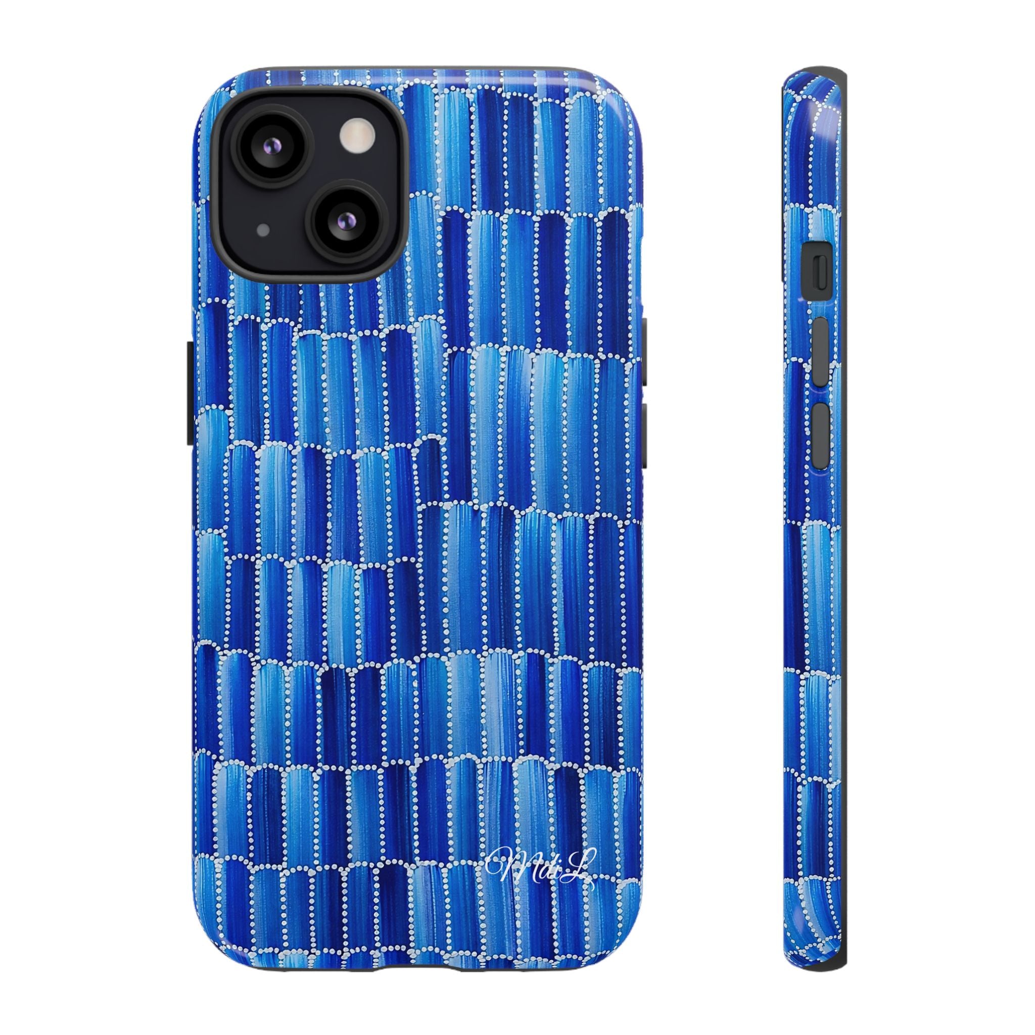 Watercolor Diamonds | Ocean Blue - Mare di Luna