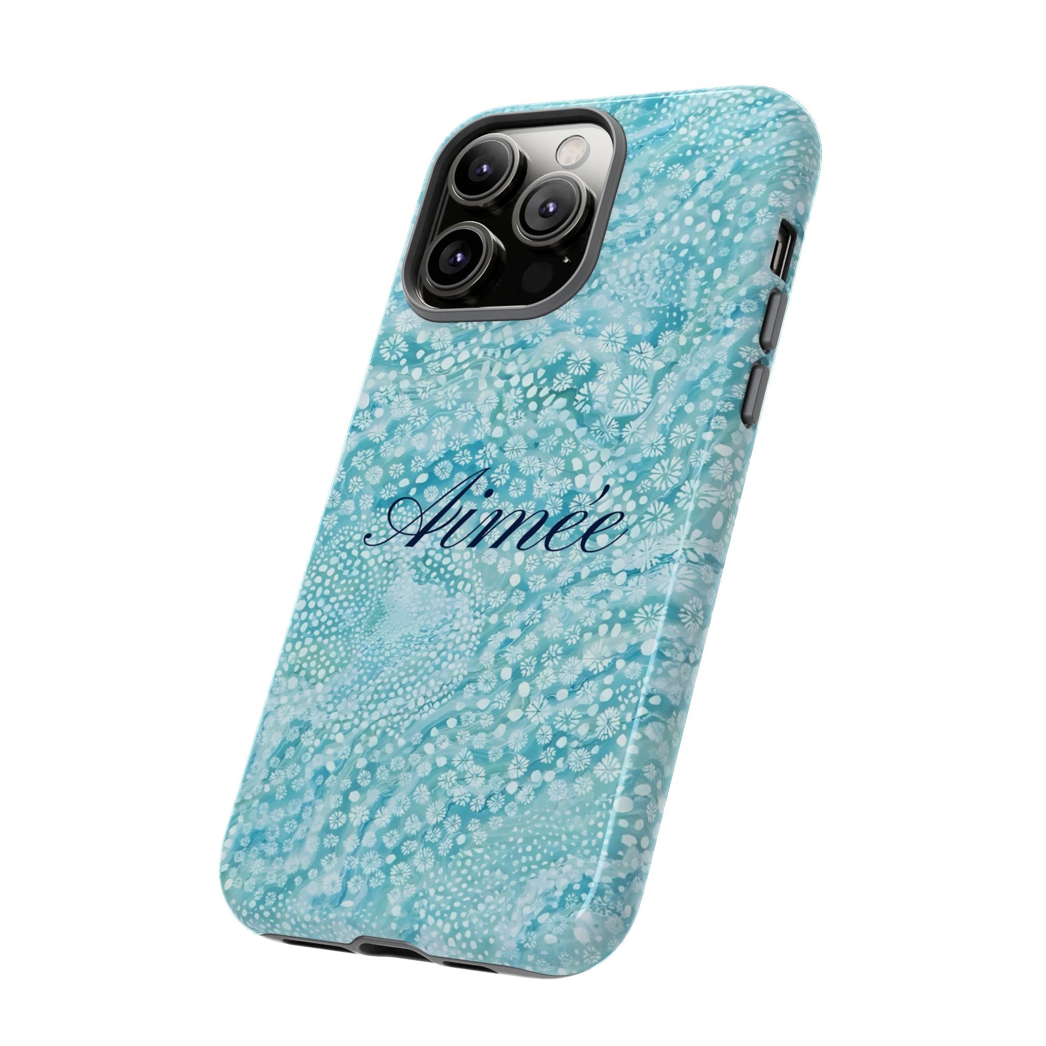 Teal Florals Personalized