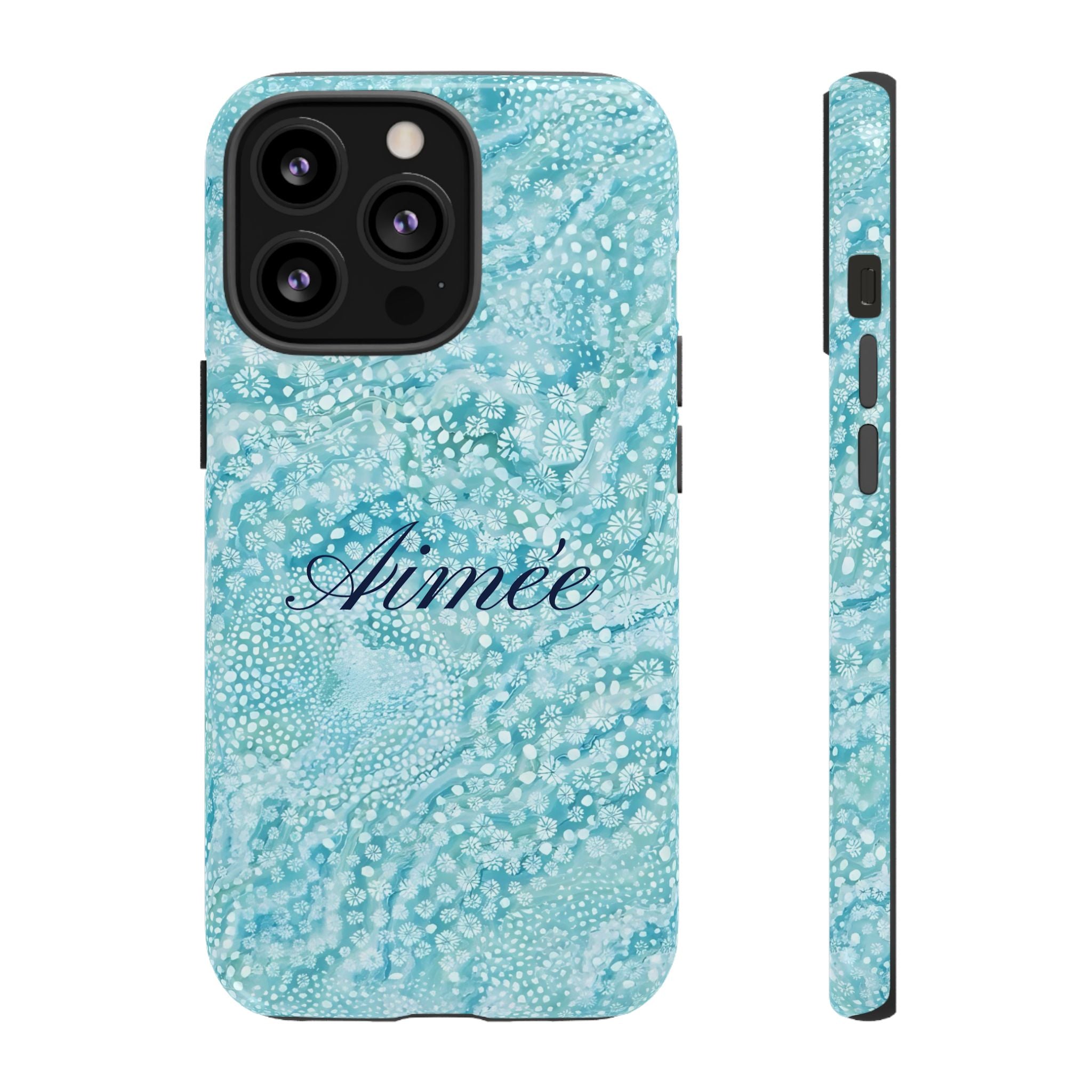 Teal Florals Personalized
