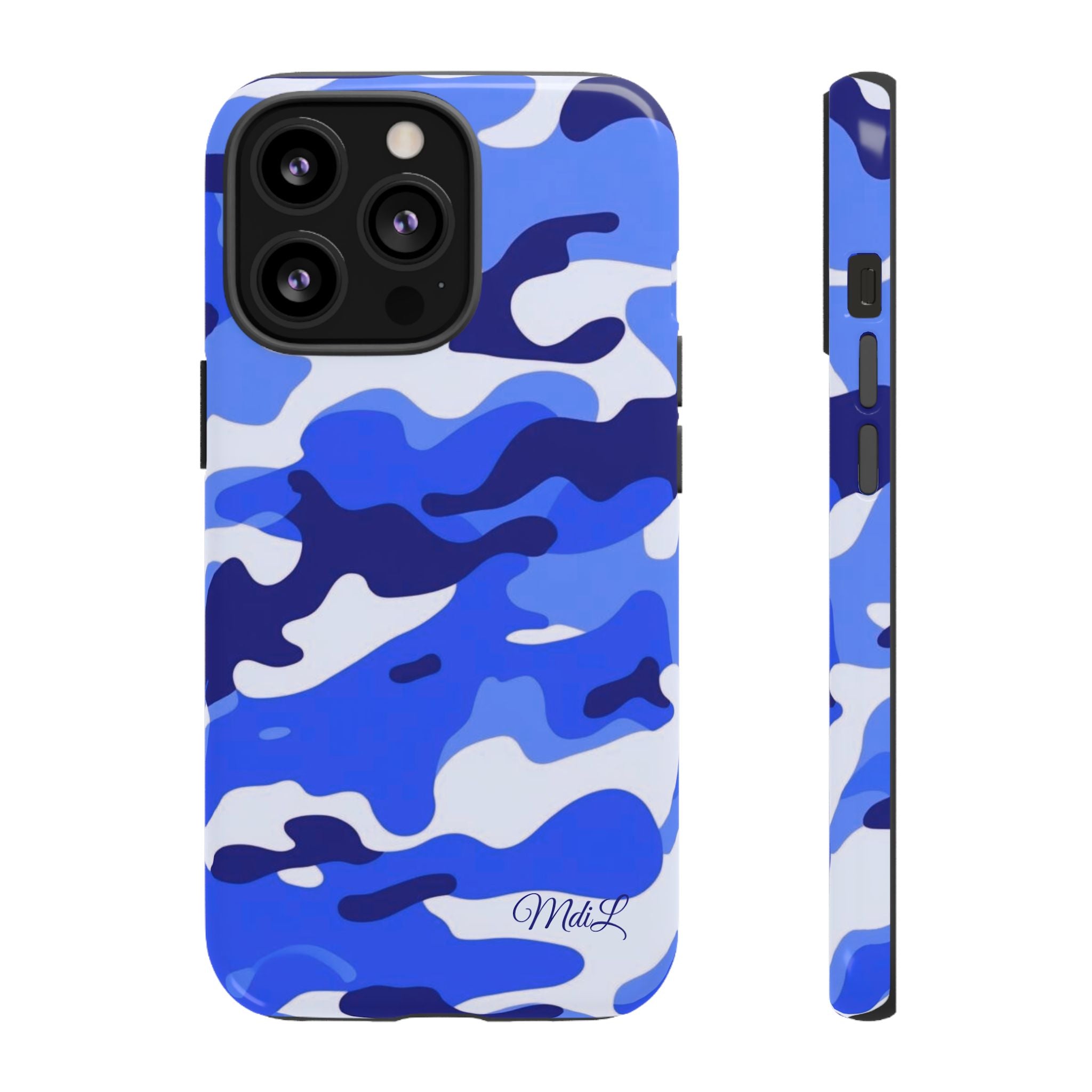 Blue Camo iPhone Case