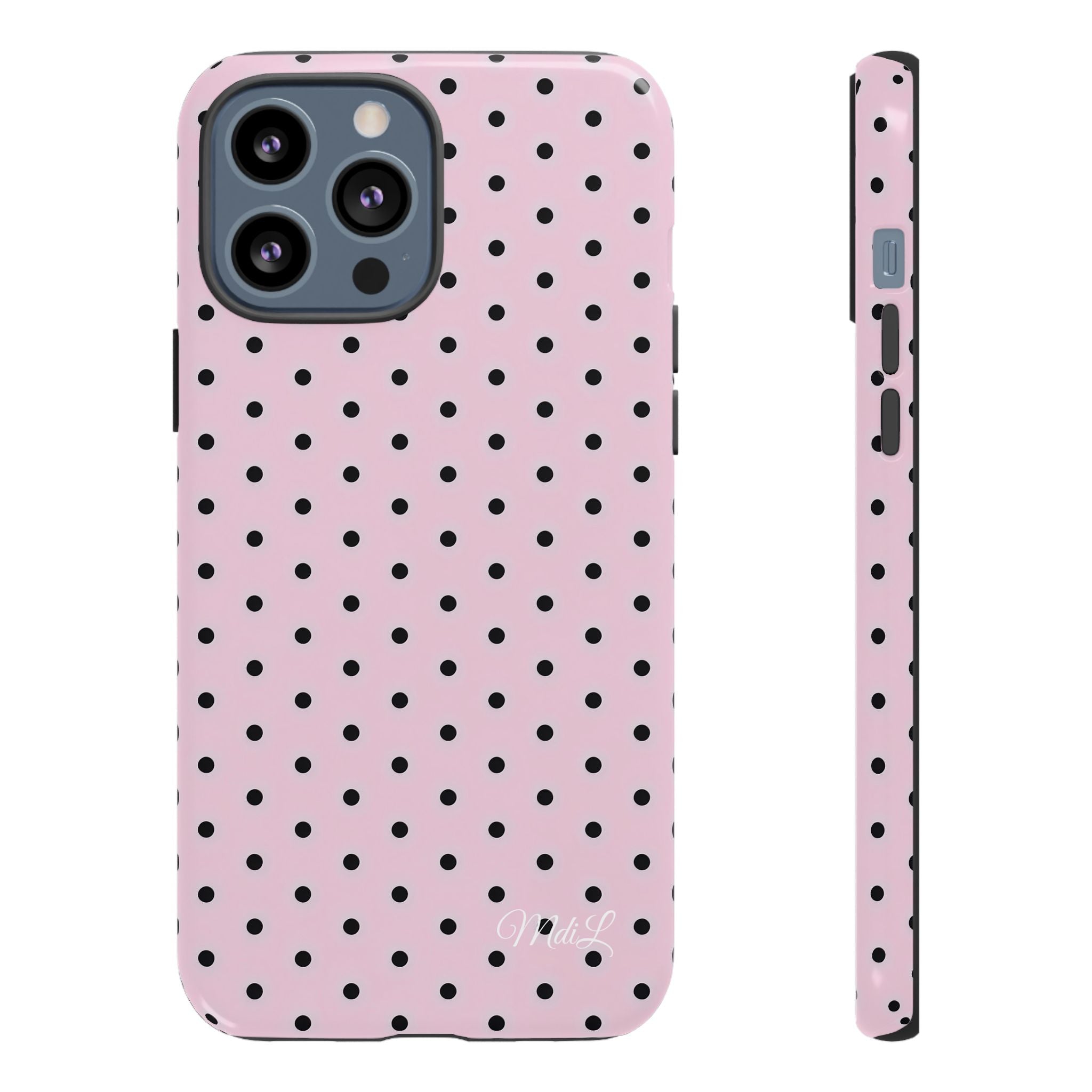Polka Dots | Pink and Black - Mare di Luna