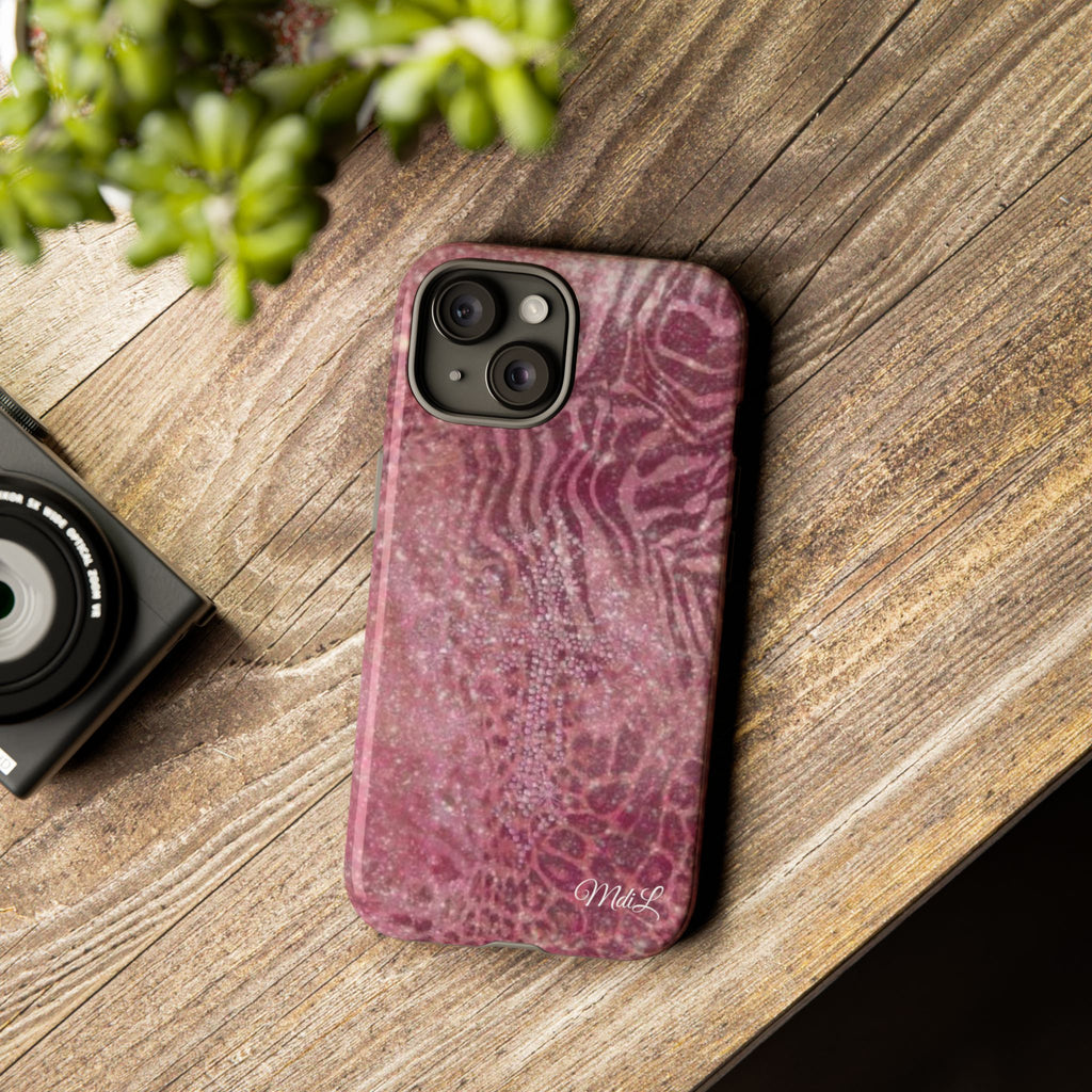 Pink Cross iPhone Case