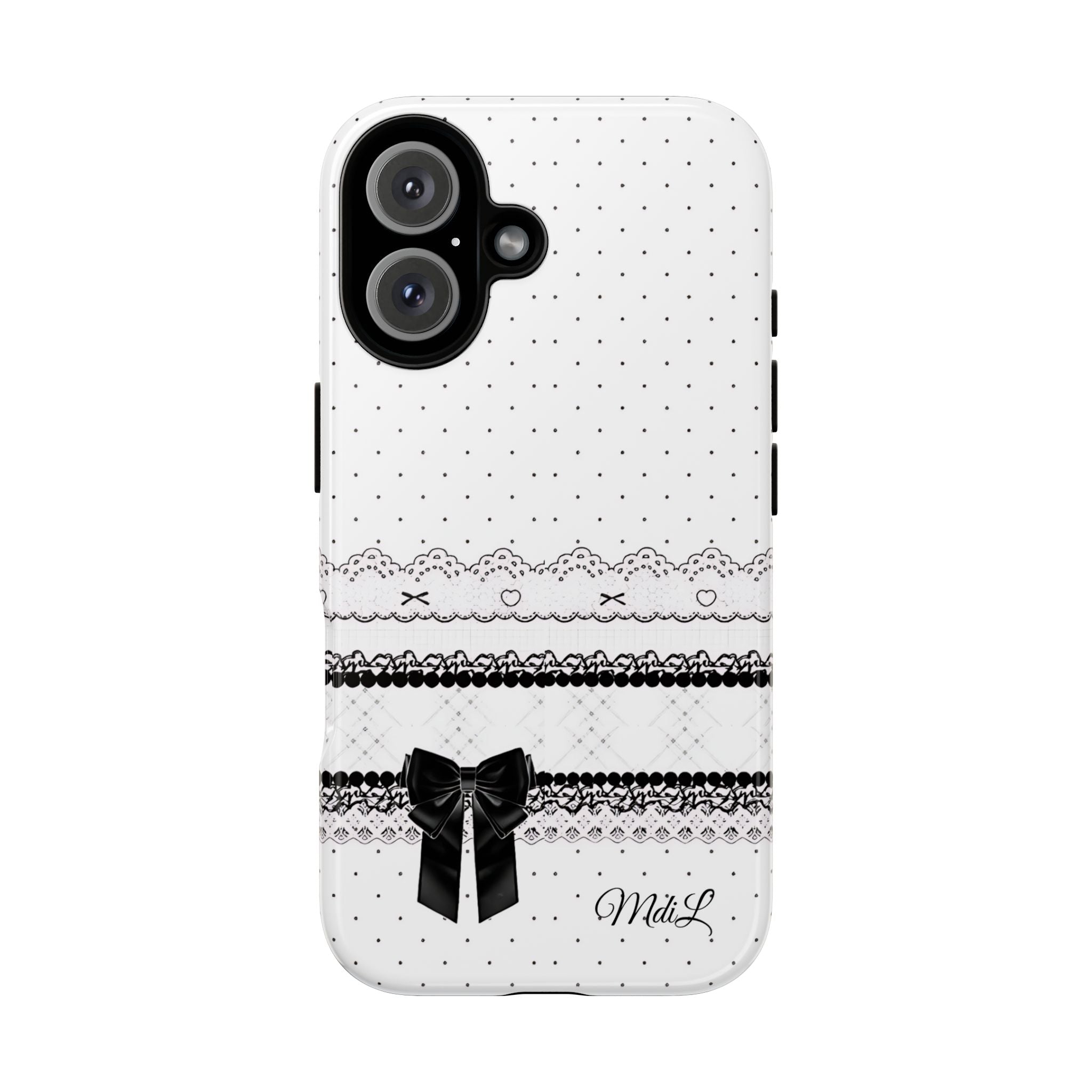 Dotted Lace | Black and White - Mare di Luna