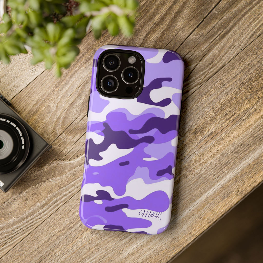 Purple Camo iPhone Case