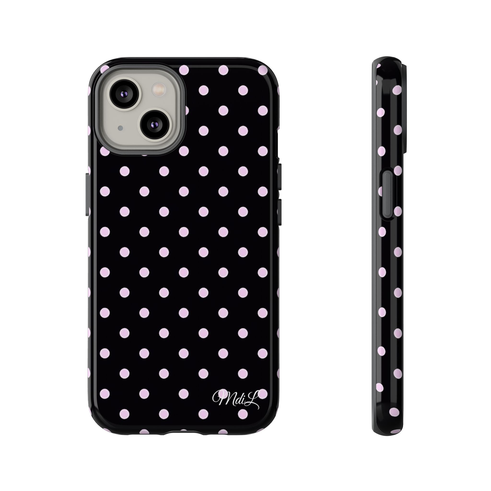 Polka Dots | Pink and Black - Mare di Luna