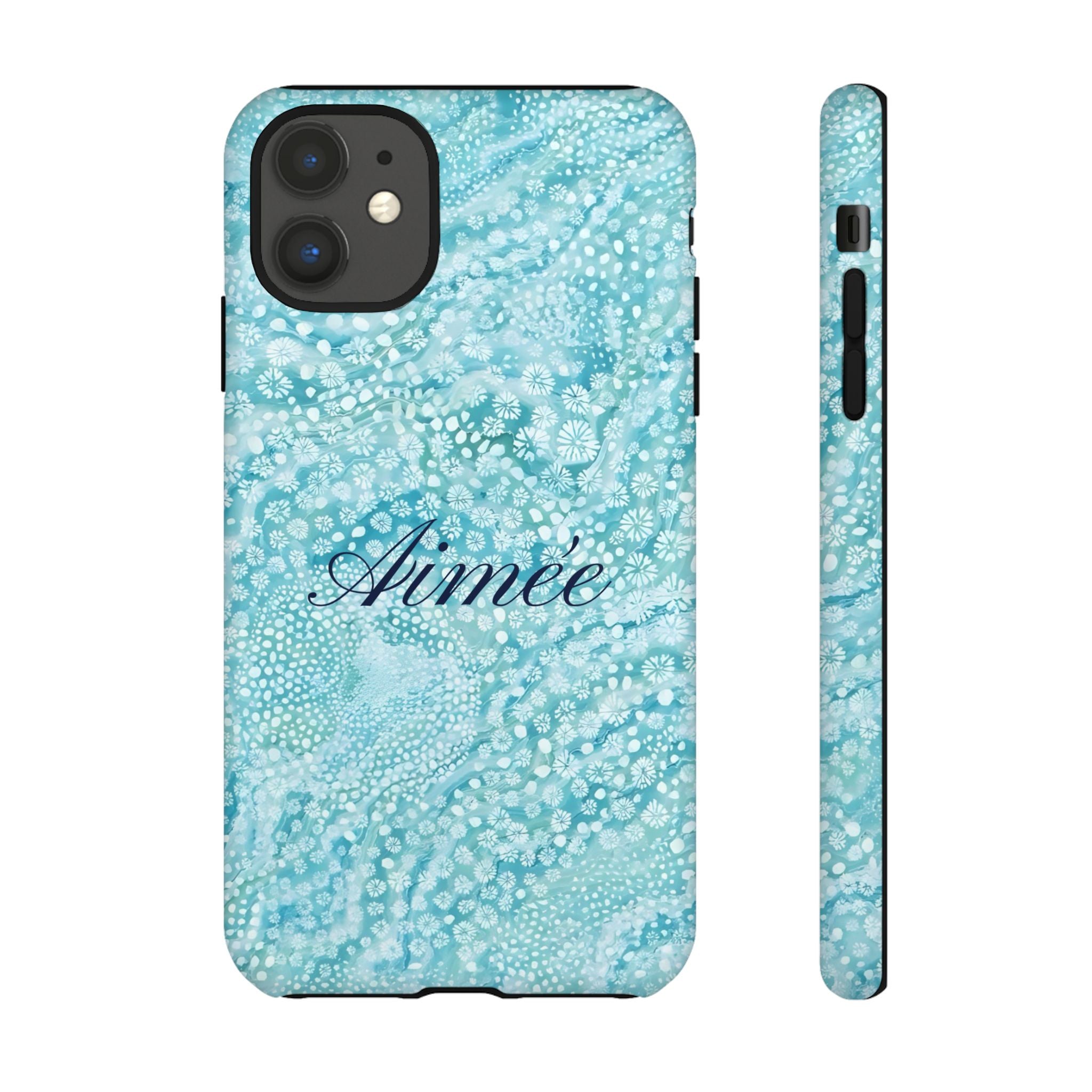 Teal Florals Personalized