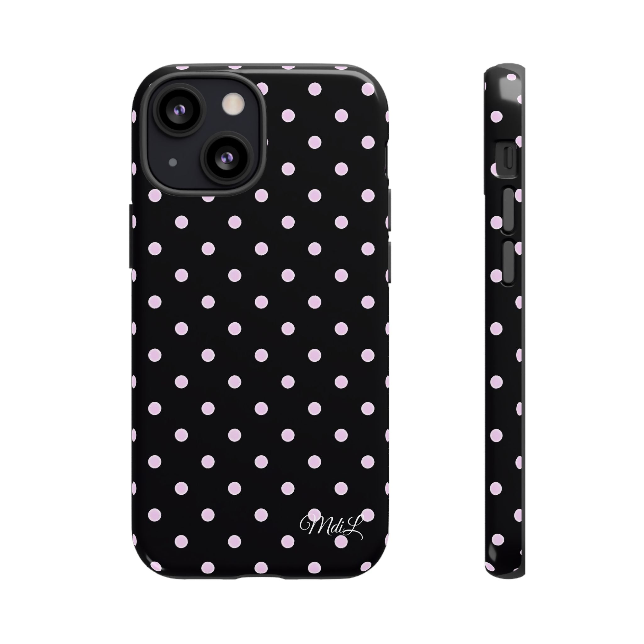 Polka Dots | Pink and Black - Mare di Luna