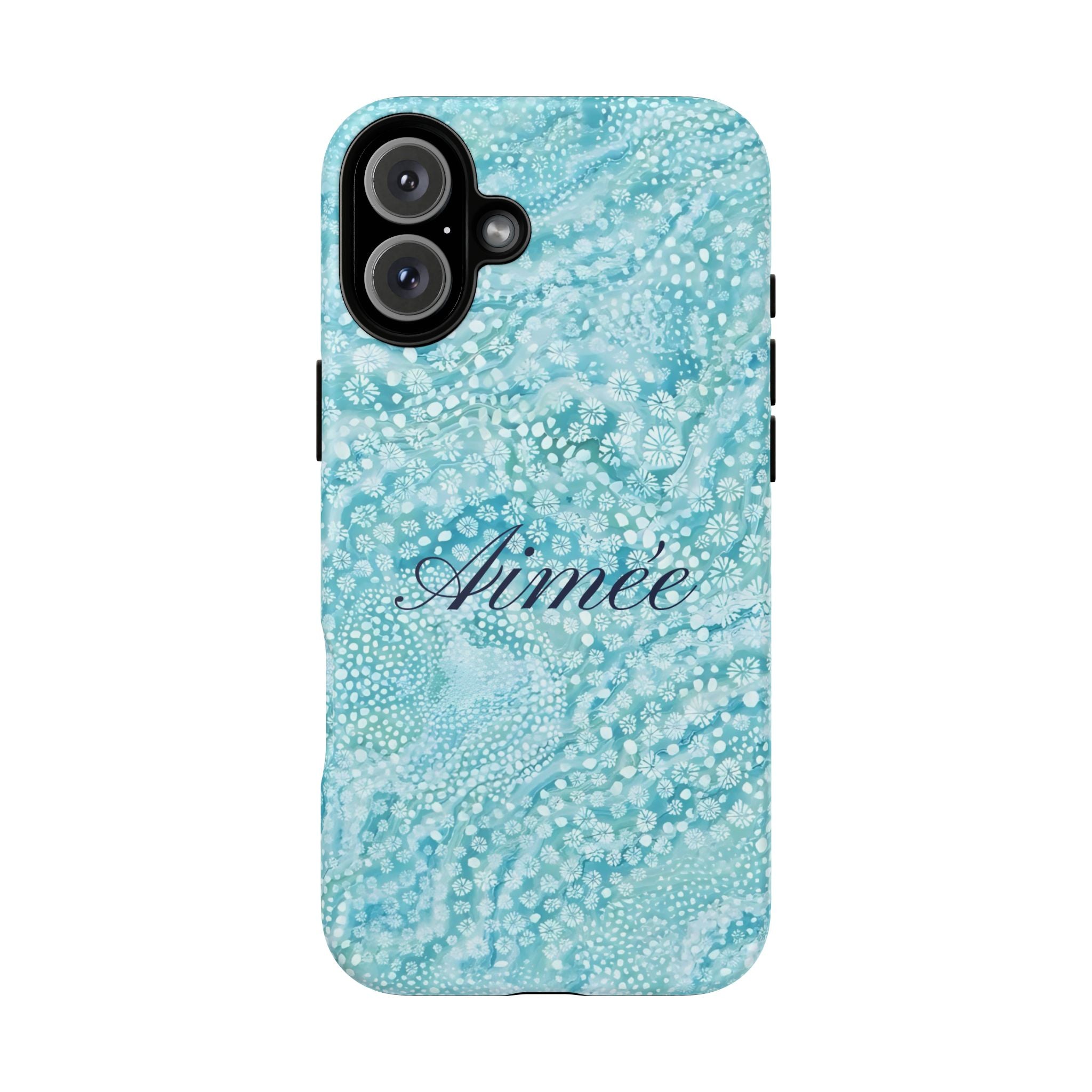 Teal Florals Personalized