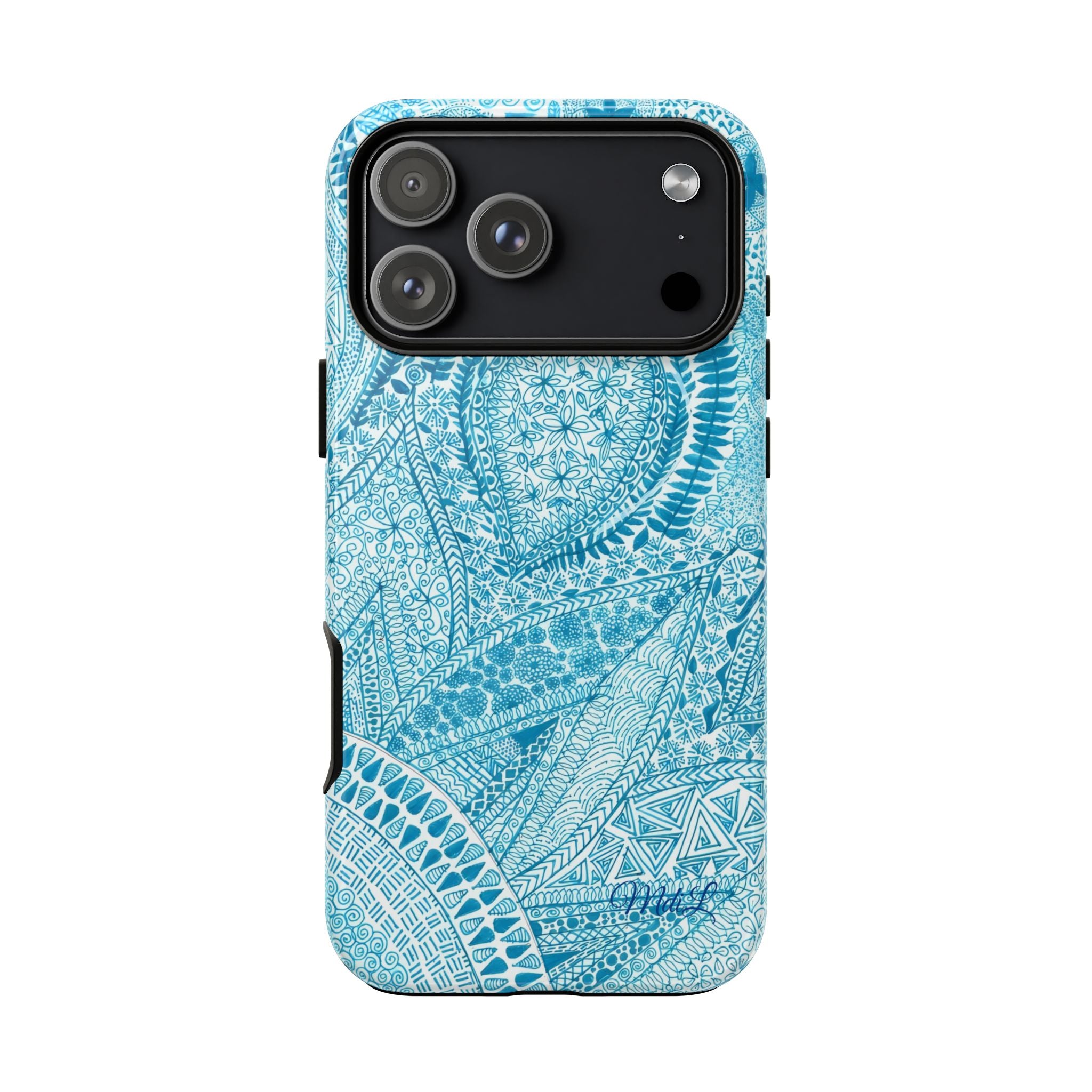 Teal Paisley