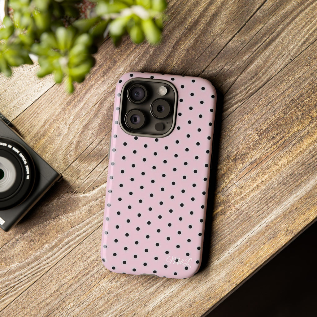 Polka Dots | Pink and Black - Mare di Luna