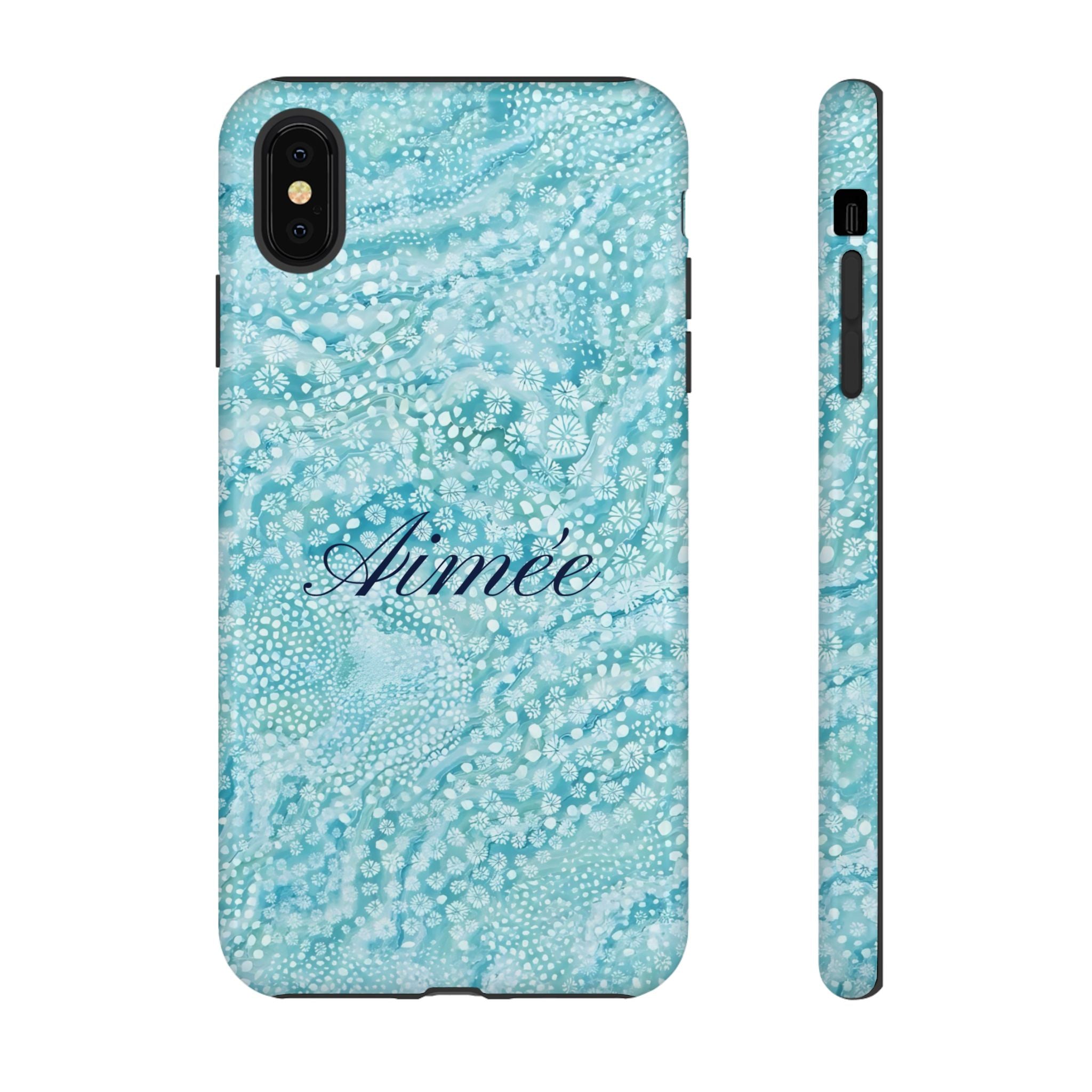 Teal Florals Personalized