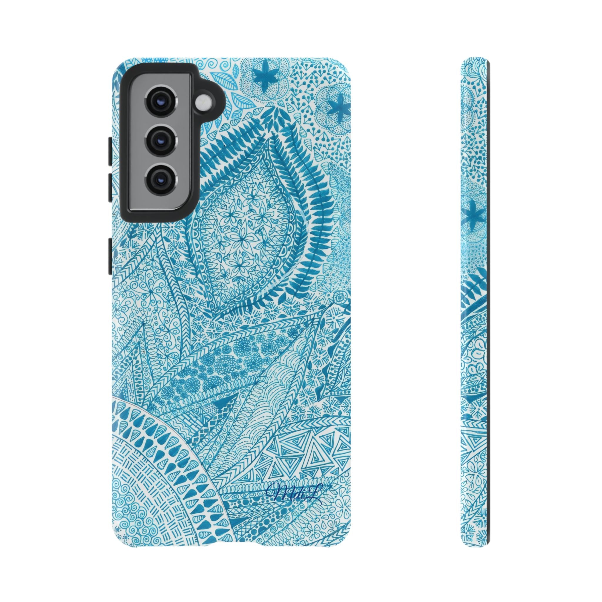 Teal Paisley