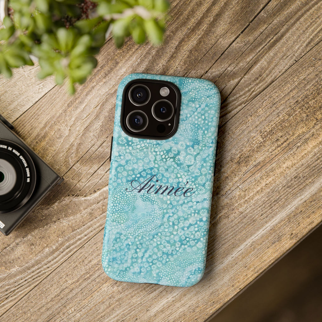 Teal Florals Personalized