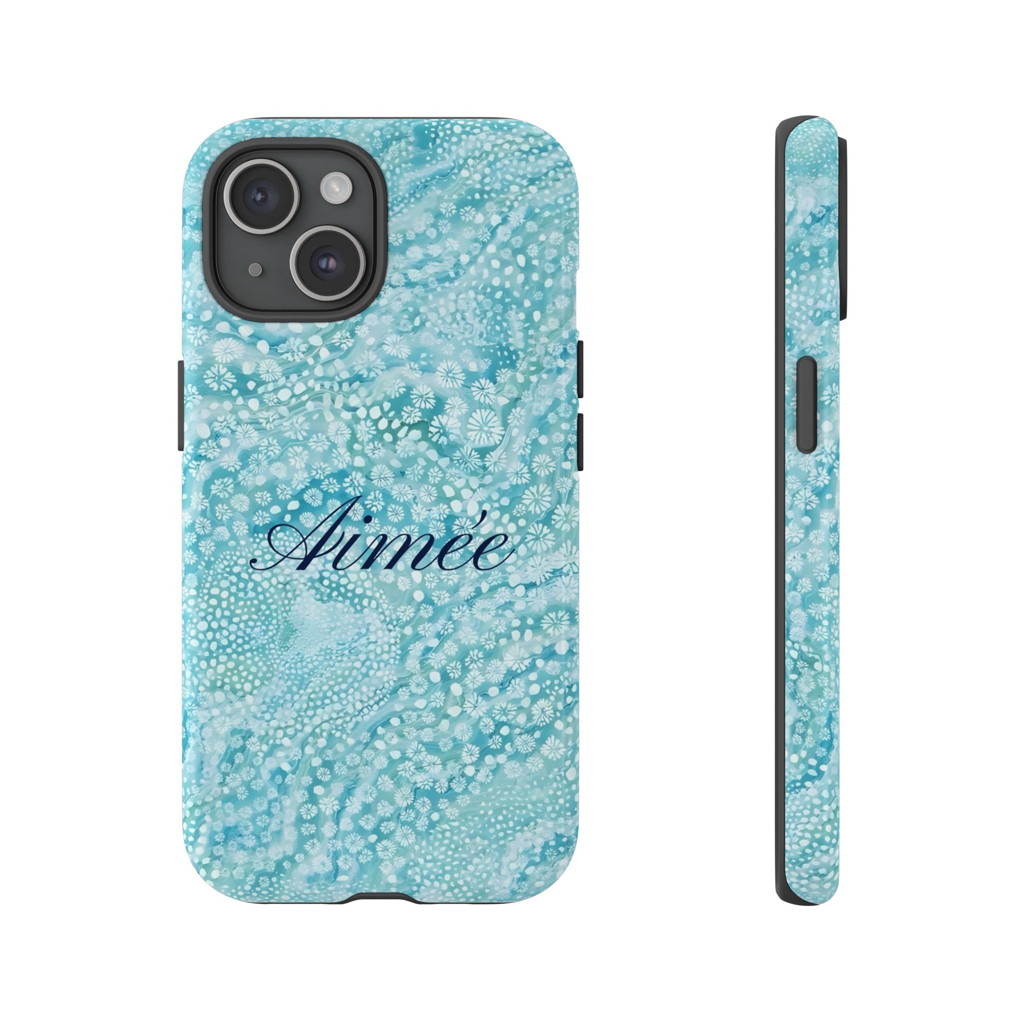 Teal Florals Personalized