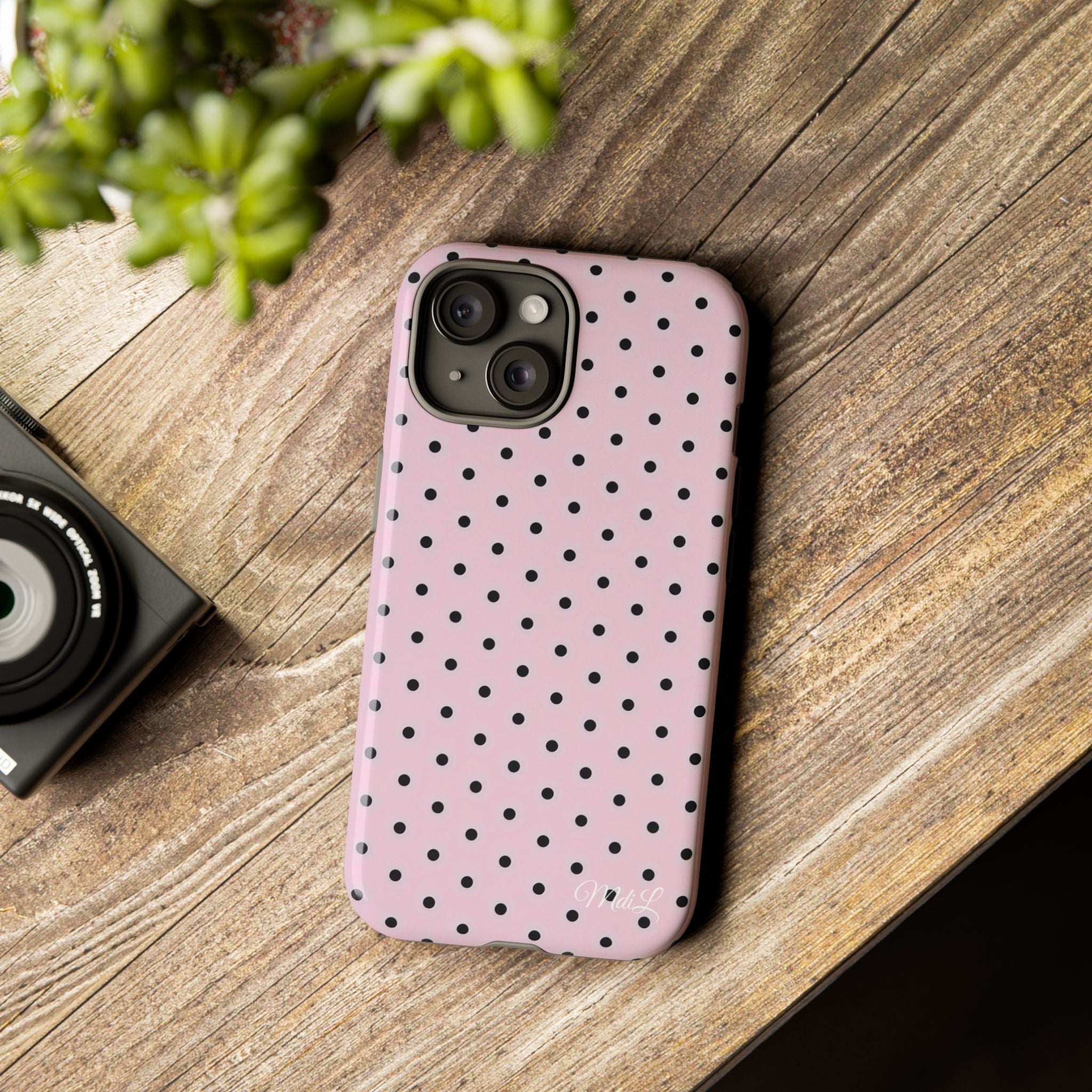 Polka Dots | Pink and Black - Mare di Luna