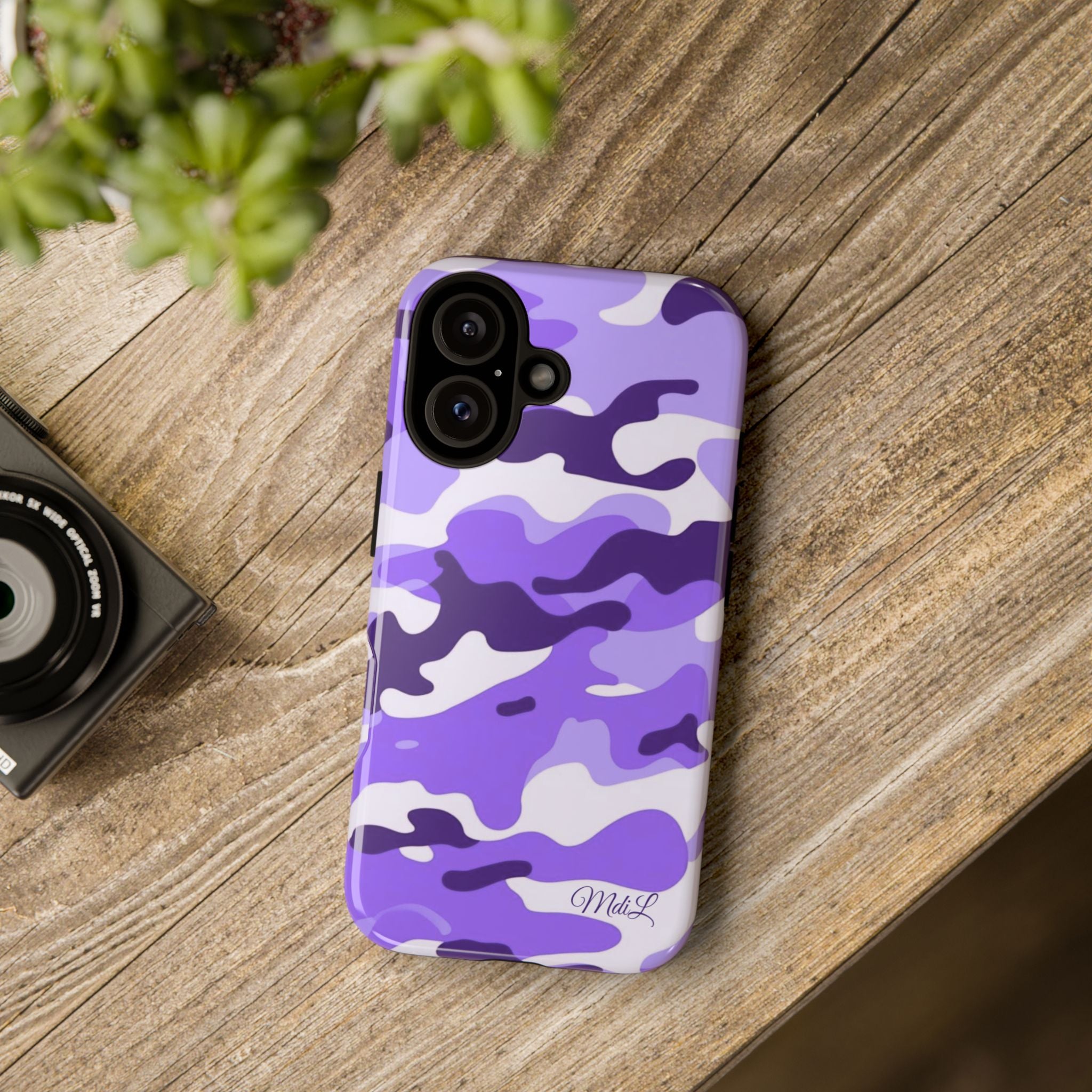 Purple Camo iPhone Case