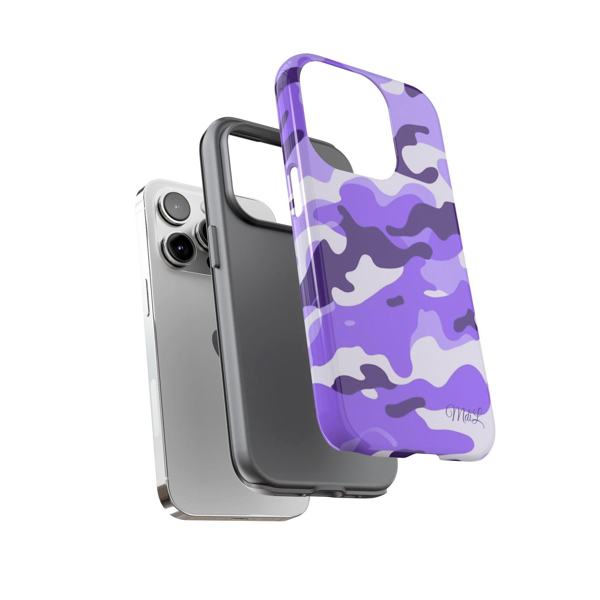 Purple Camo iPhone Case