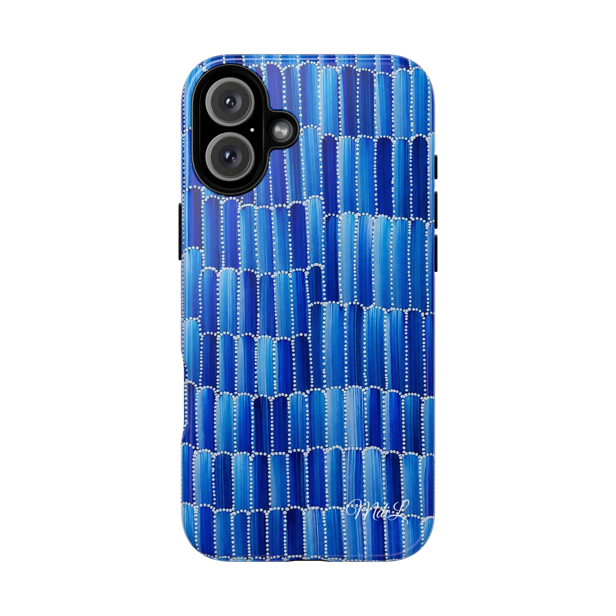 Watercolor Diamonds | Ocean Blue - Mare di Luna