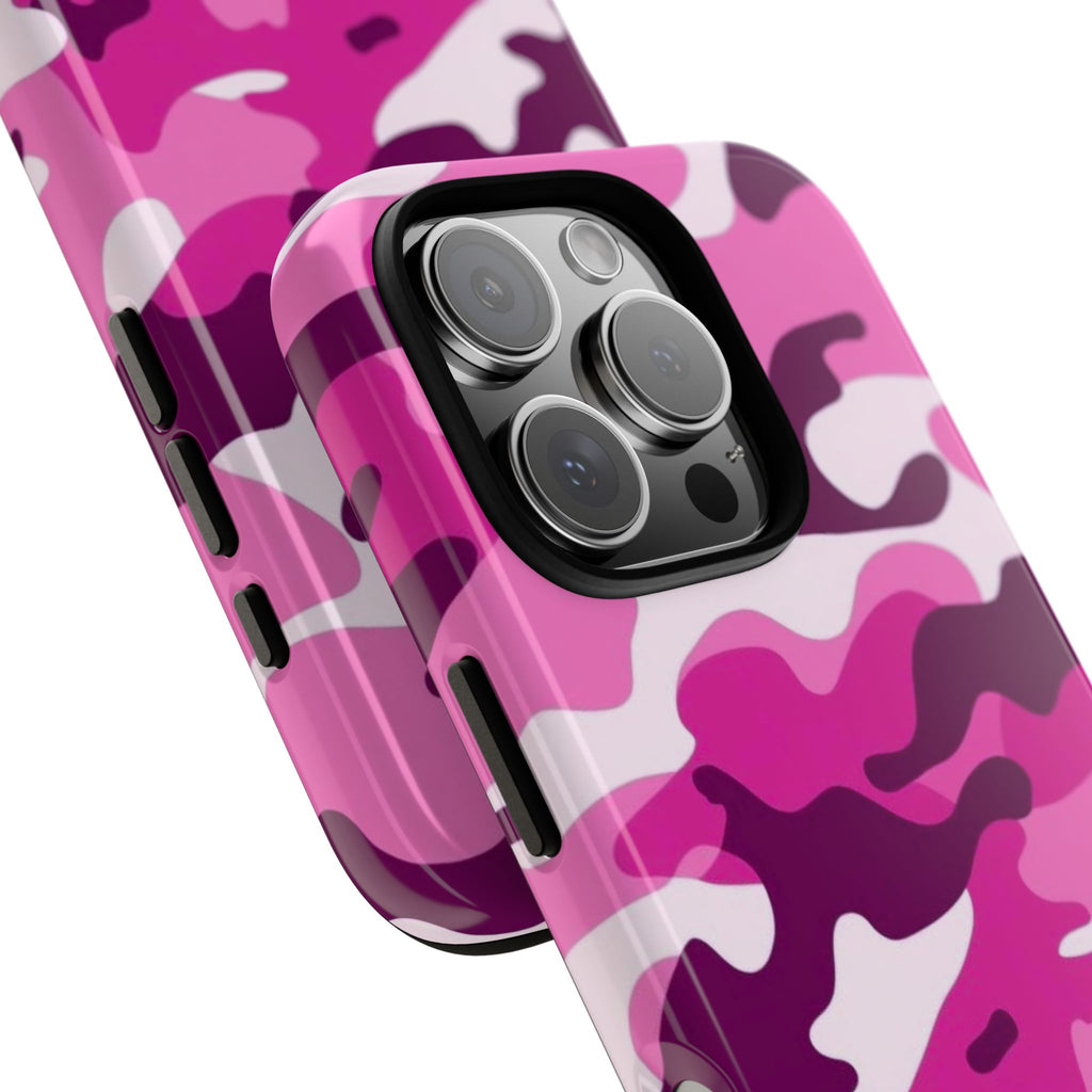 Magenta Camo iPhone Case