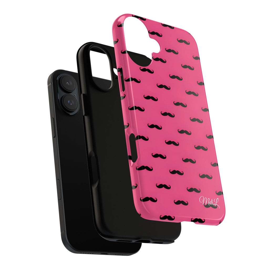 Pink Moustache iPhone Case
