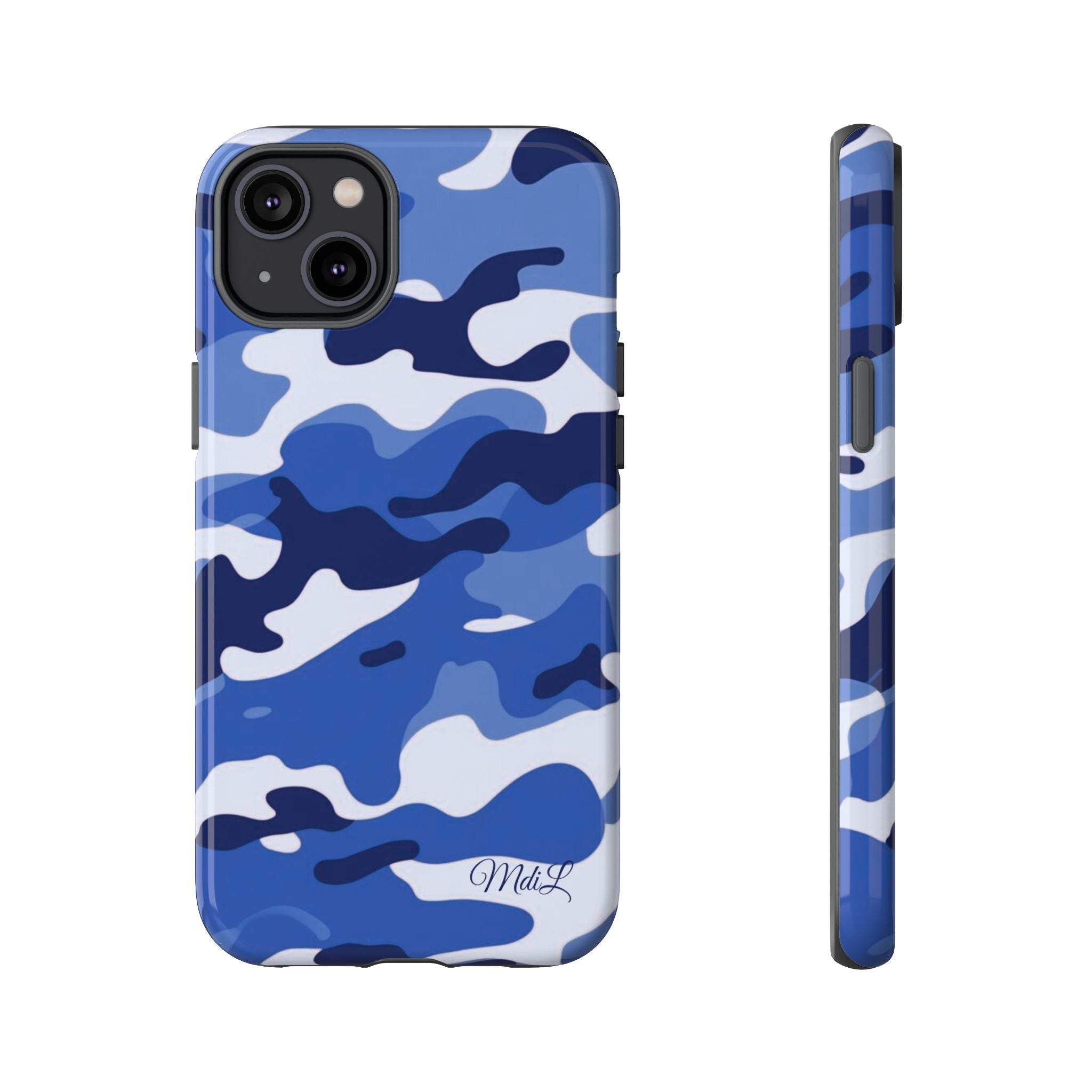 Deep Blue Camo iPhone Case