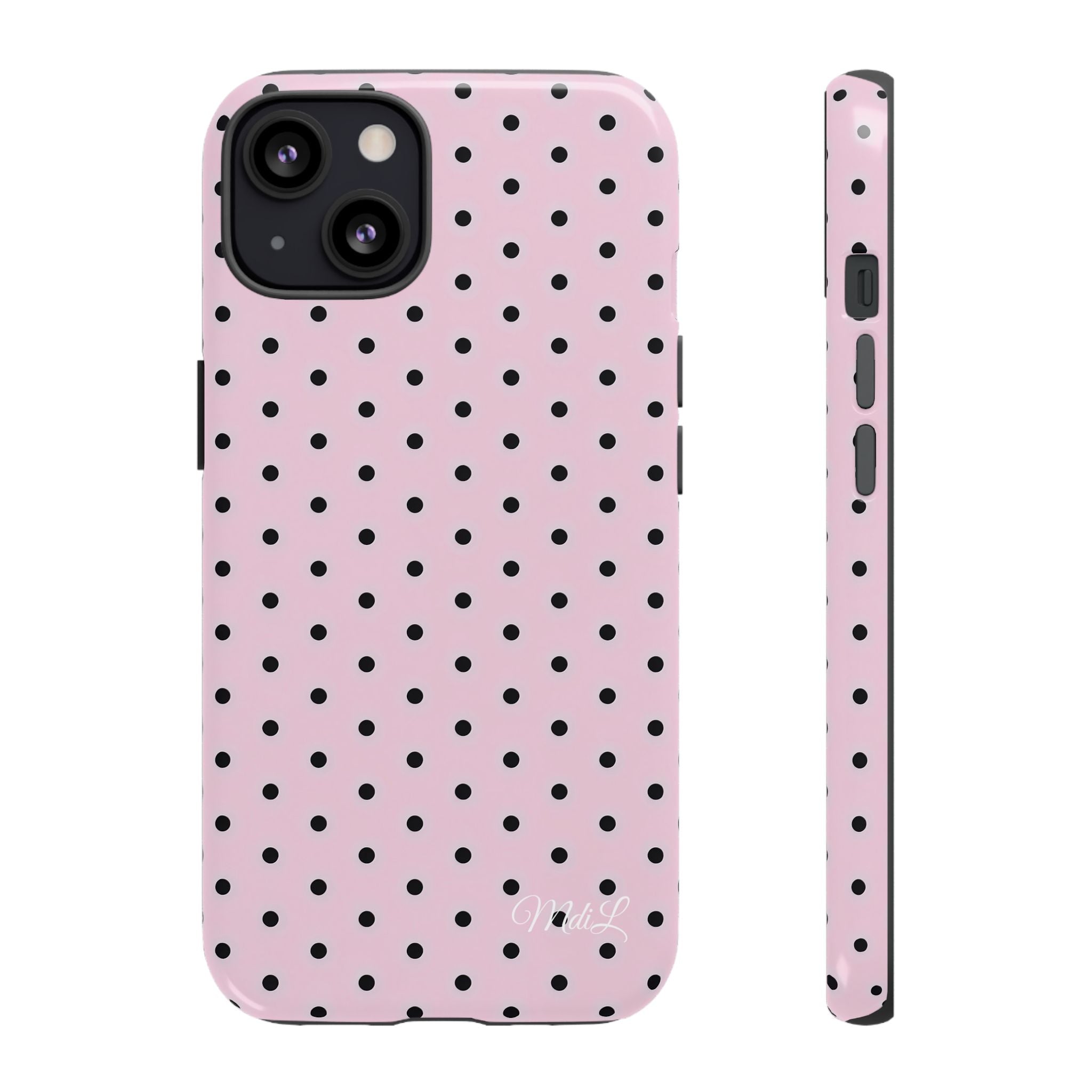 Polka Dots | Pink and Black - Mare di Luna