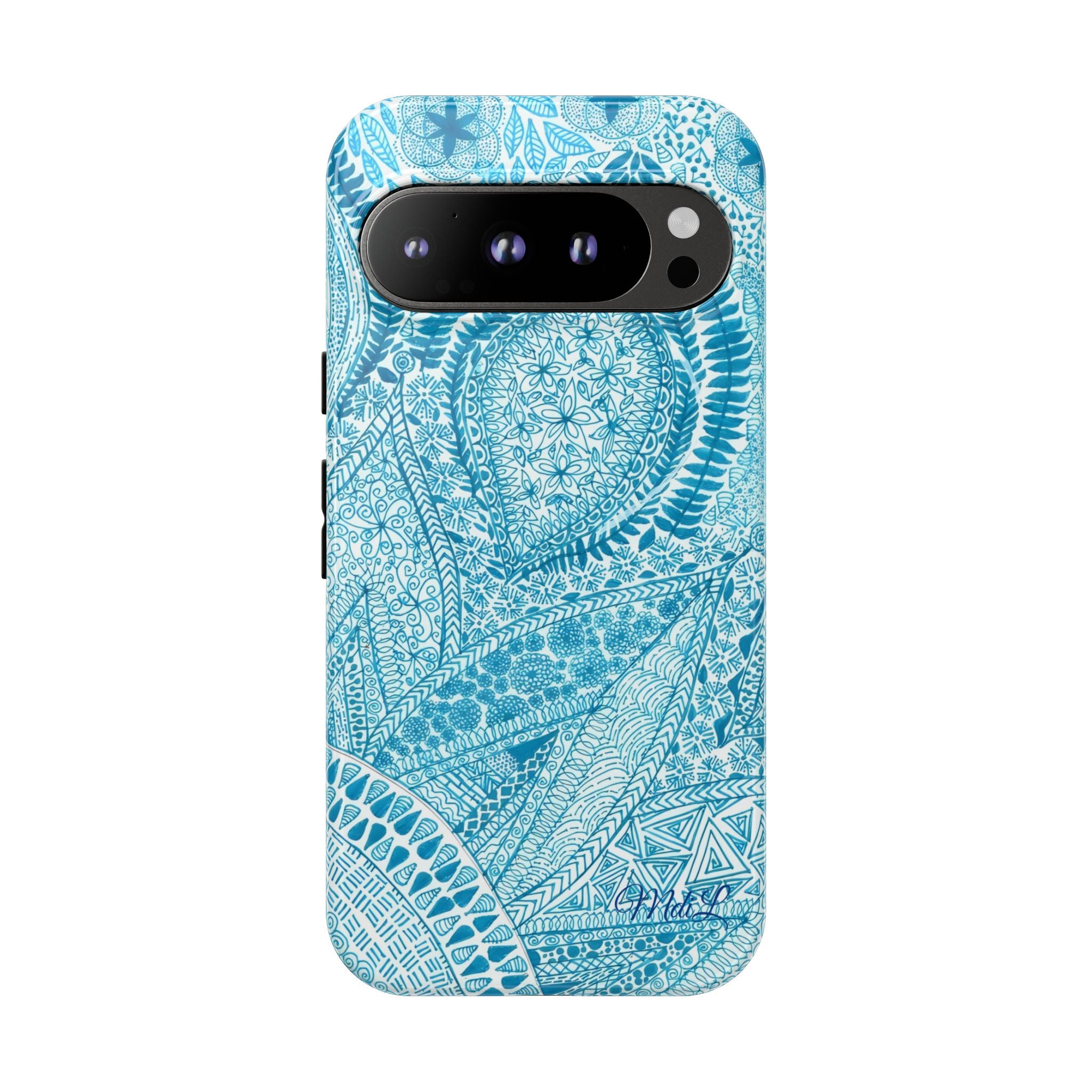 Teal Paisley