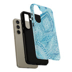 Teal Paisley