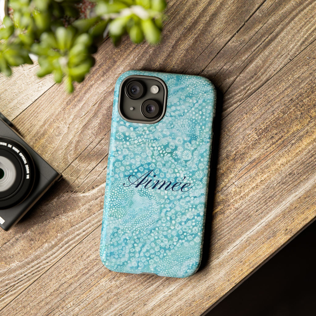 Teal Florals Personalized