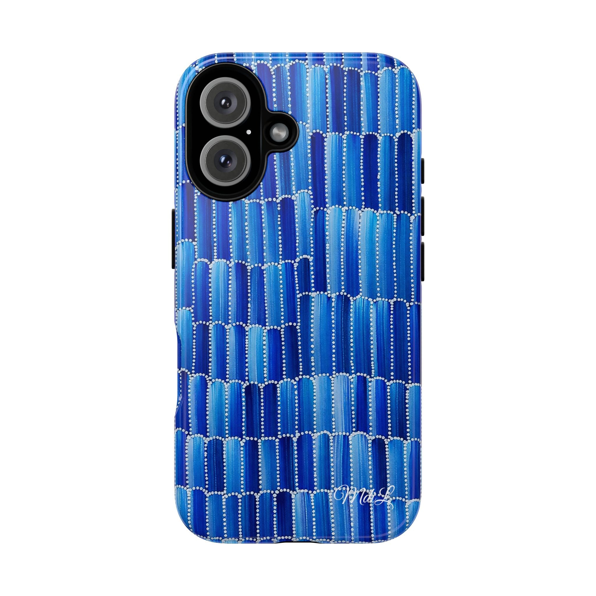 Watercolor Diamonds | Ocean Blue - Mare di Luna