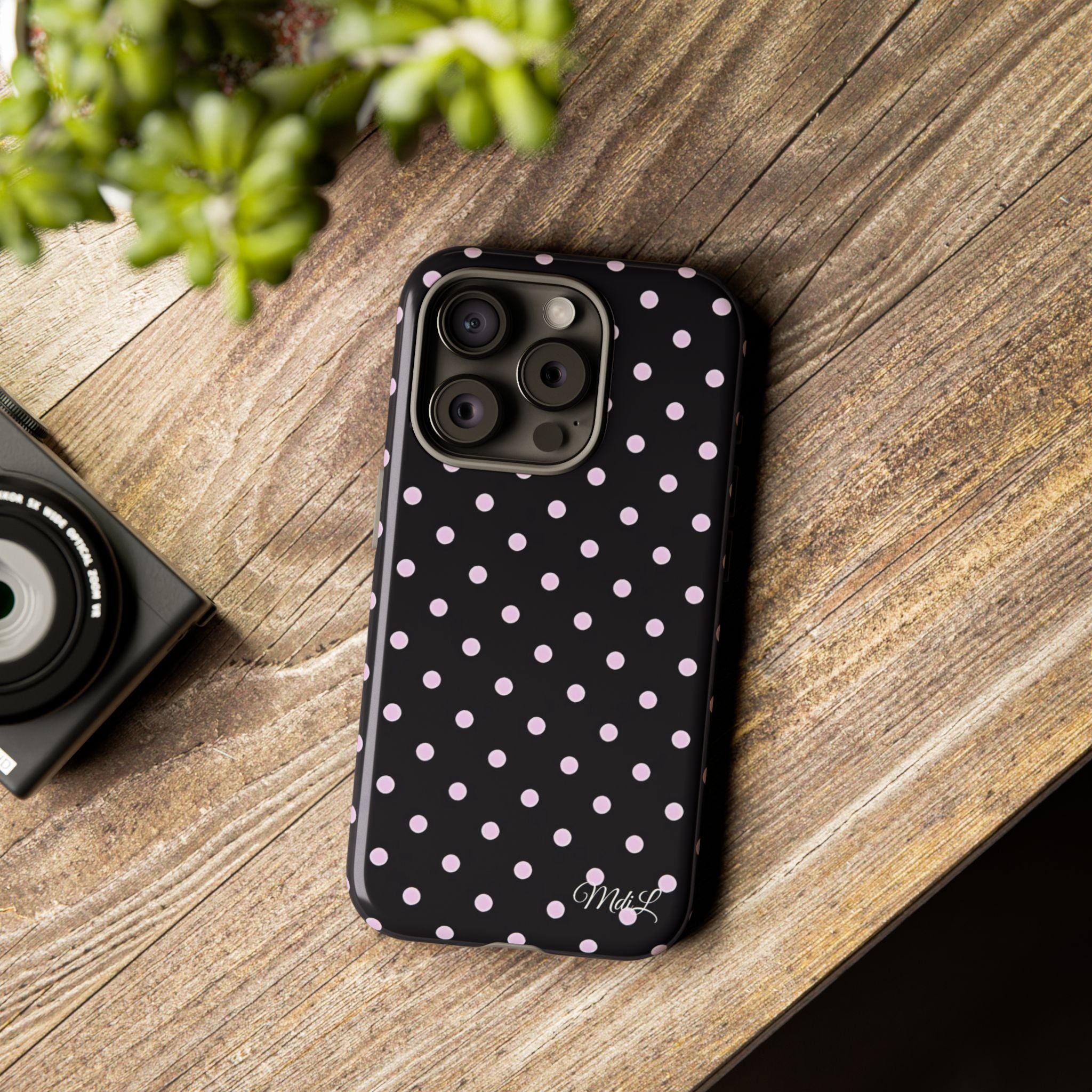 Polka Dots | Pink and Black - Mare di Luna