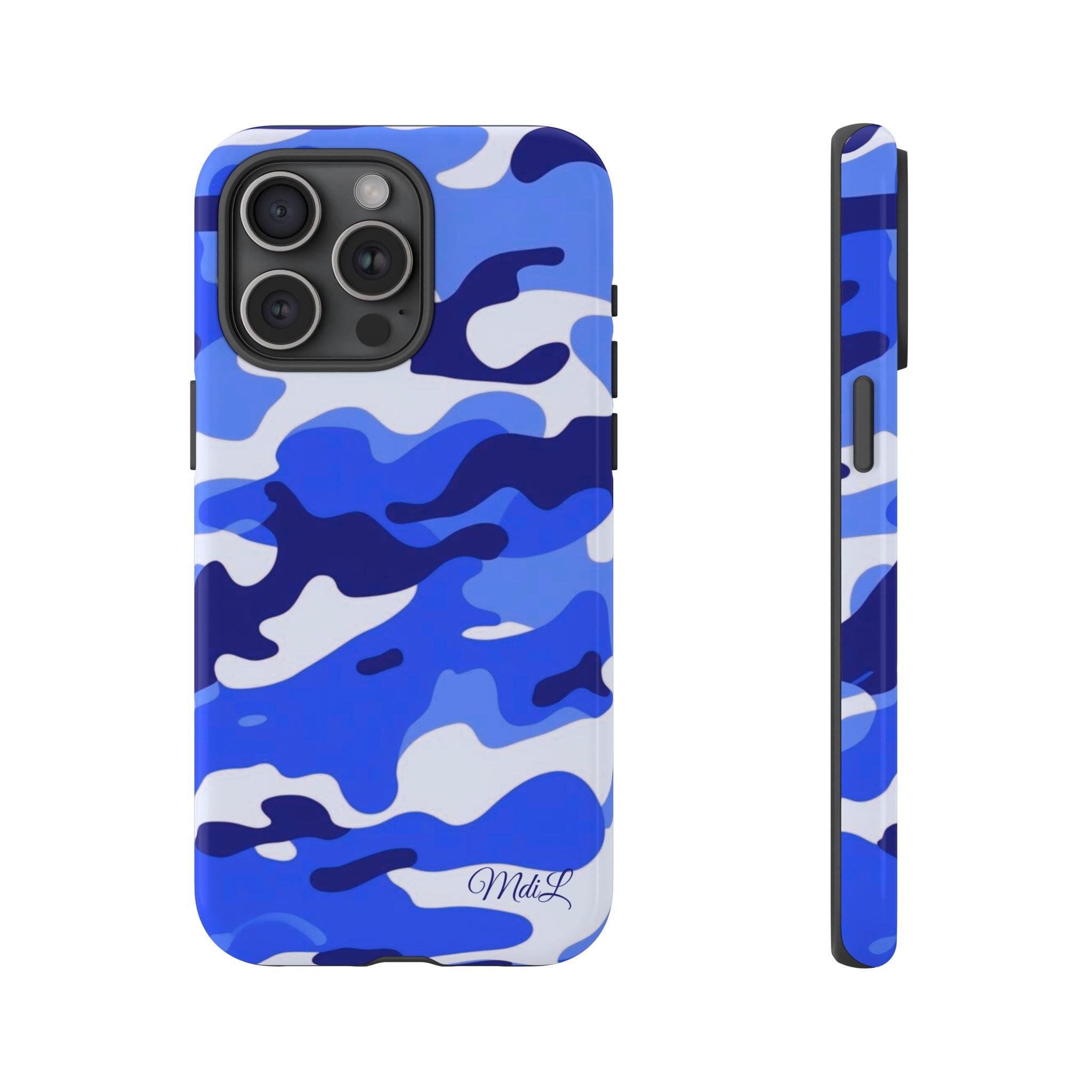 Blue Camo iPhone Case