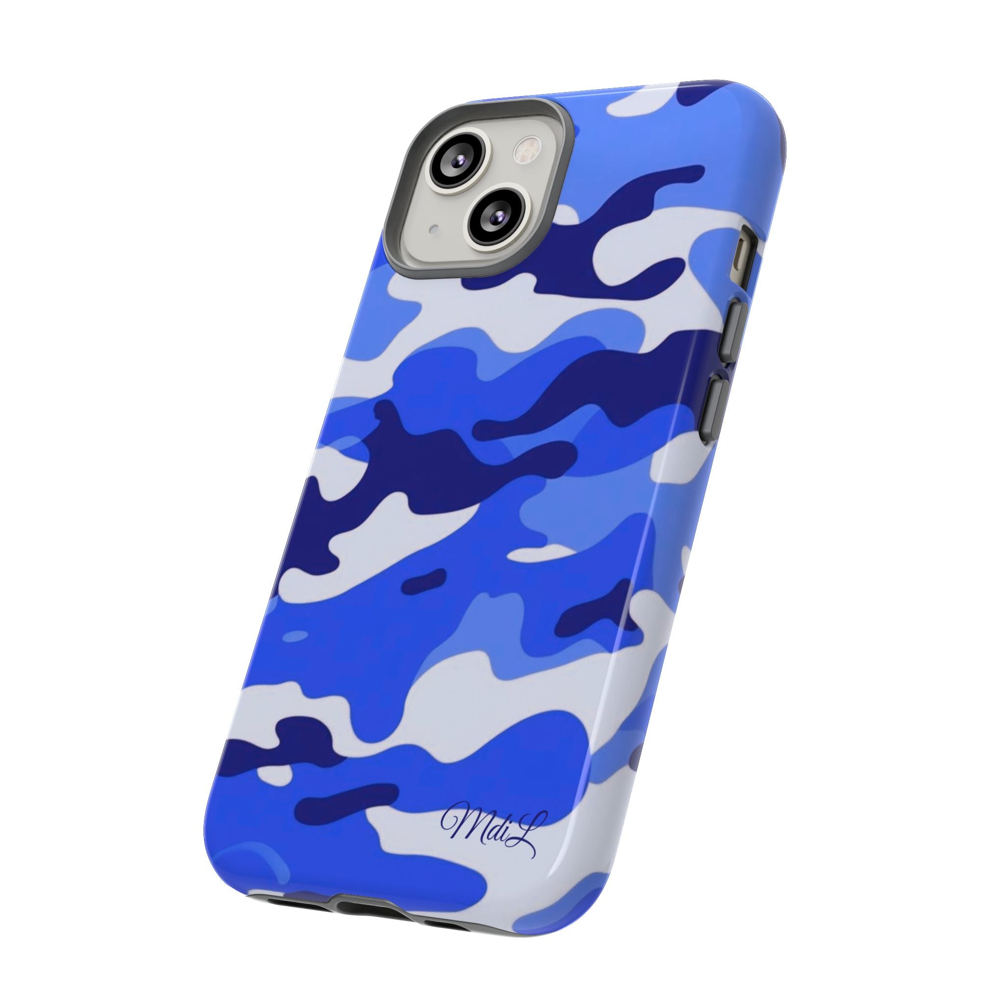 Blue Camo iPhone Case