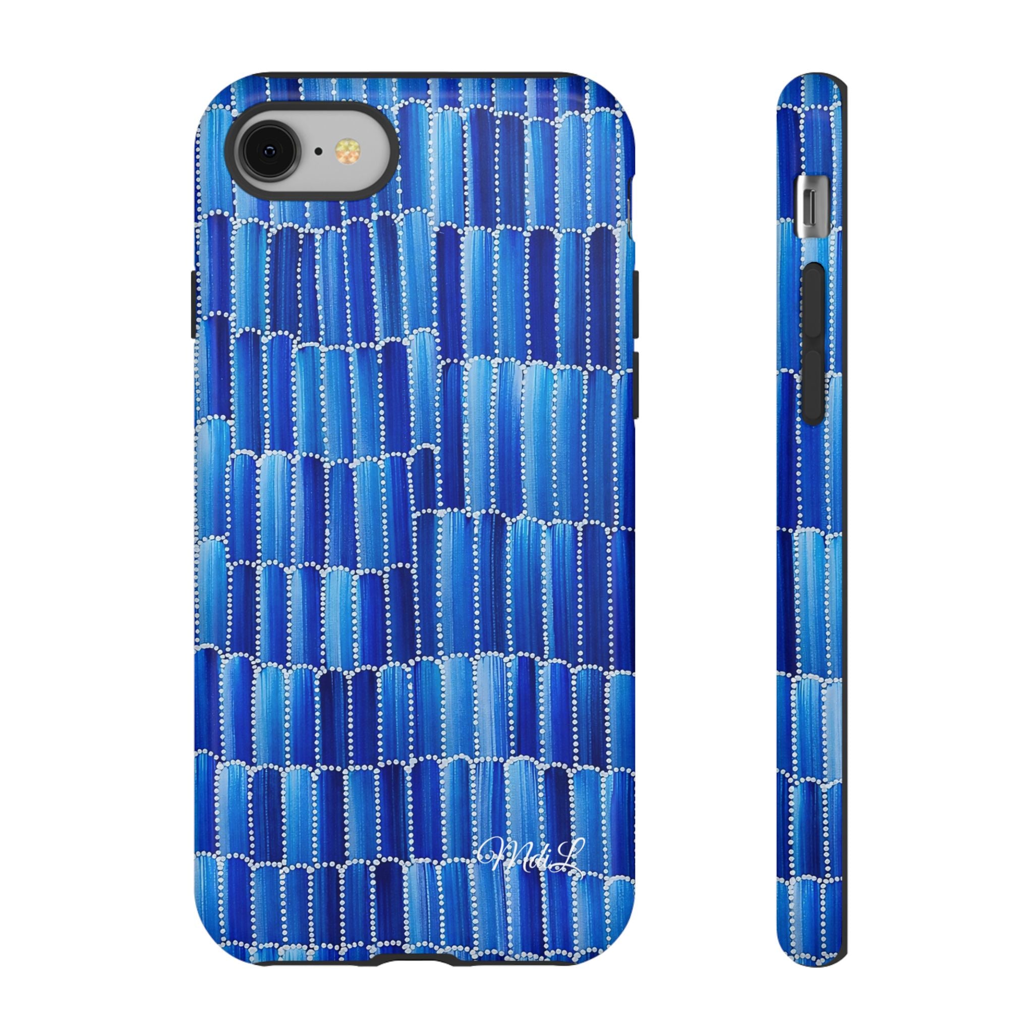 Watercolor Diamonds | Ocean Blue - Mare di Luna