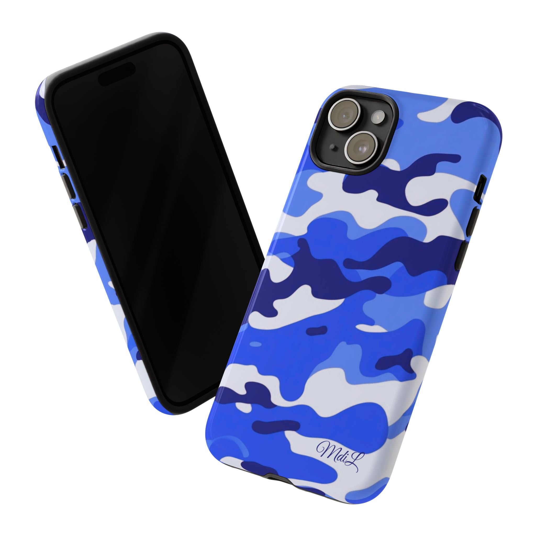 Blue Camo iPhone Case