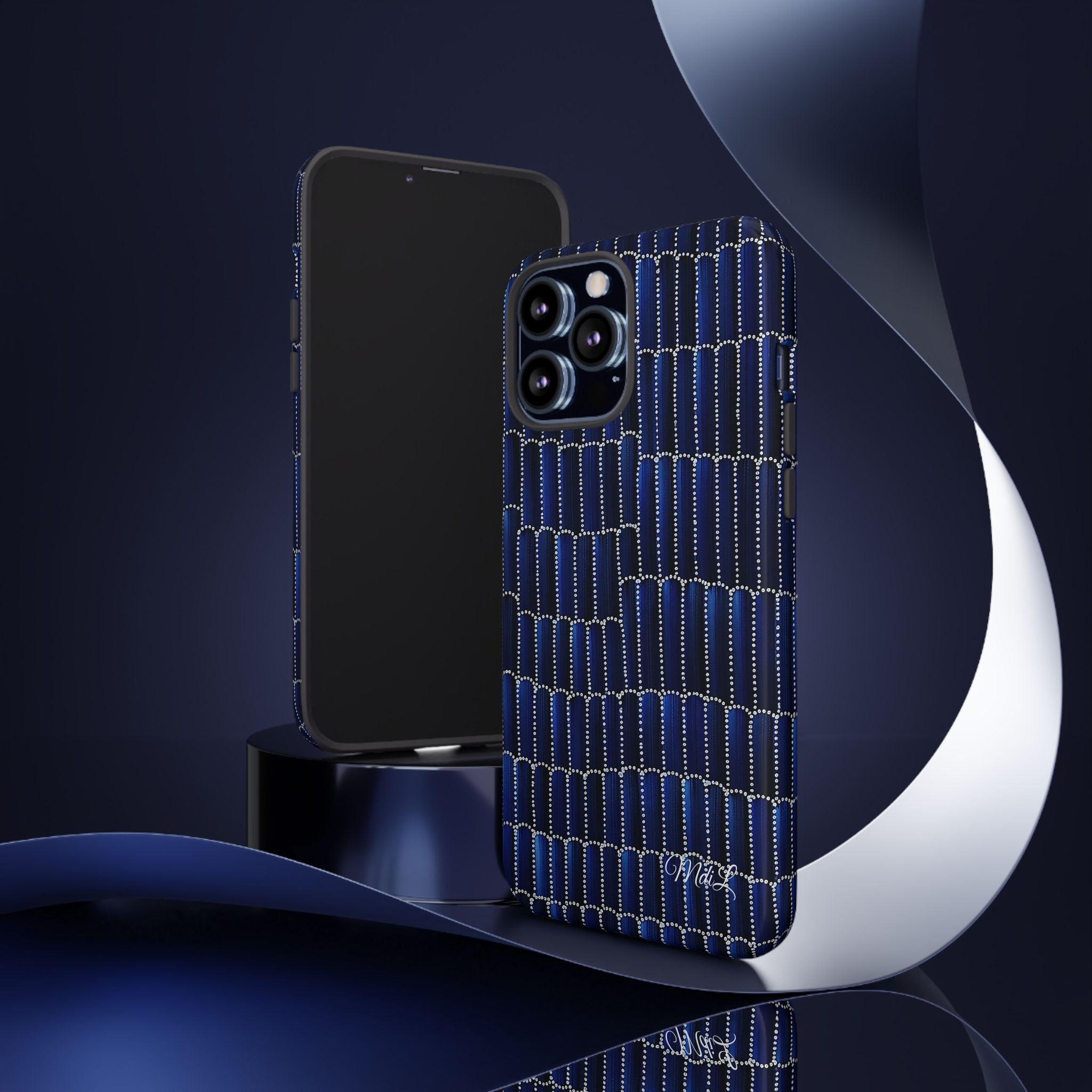 Watercolor Diamonds | Midnight Blue - Mare di Luna