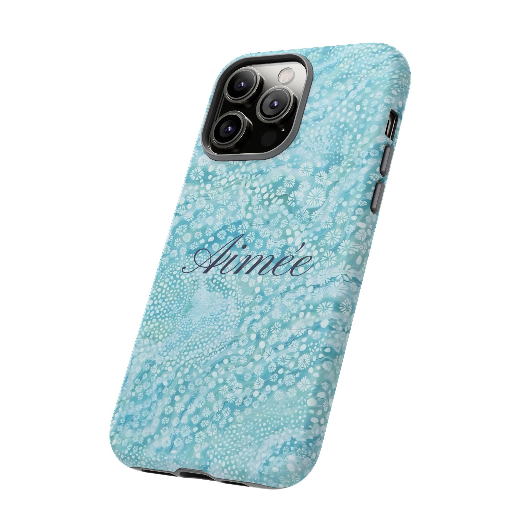 Teal Florals Personalized