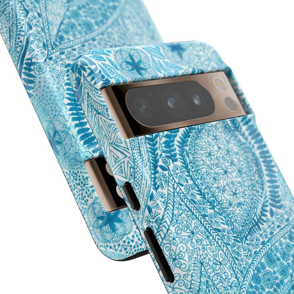 Teal Paisley