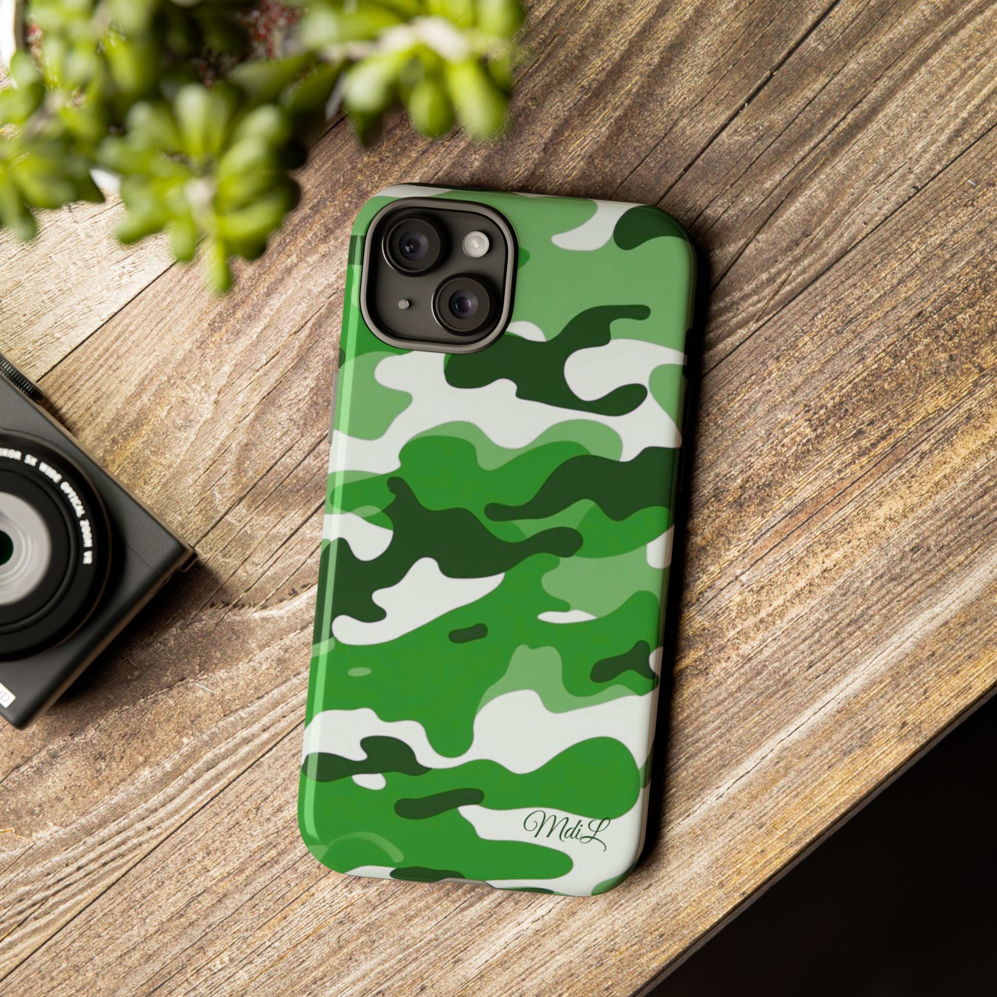 Green Camo iPhone Case