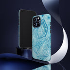 Teal Paisley