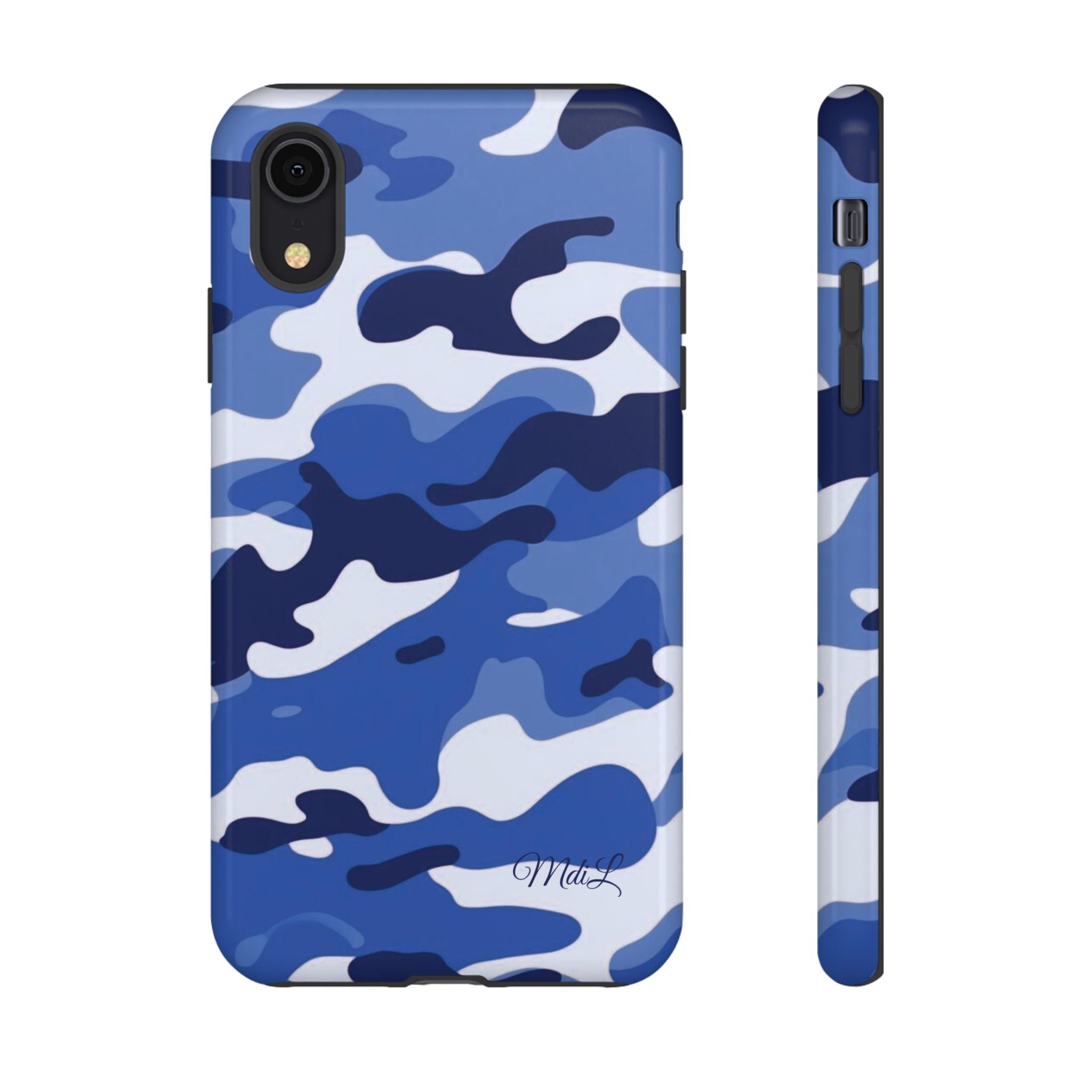 Deep Blue Camo iPhone Case