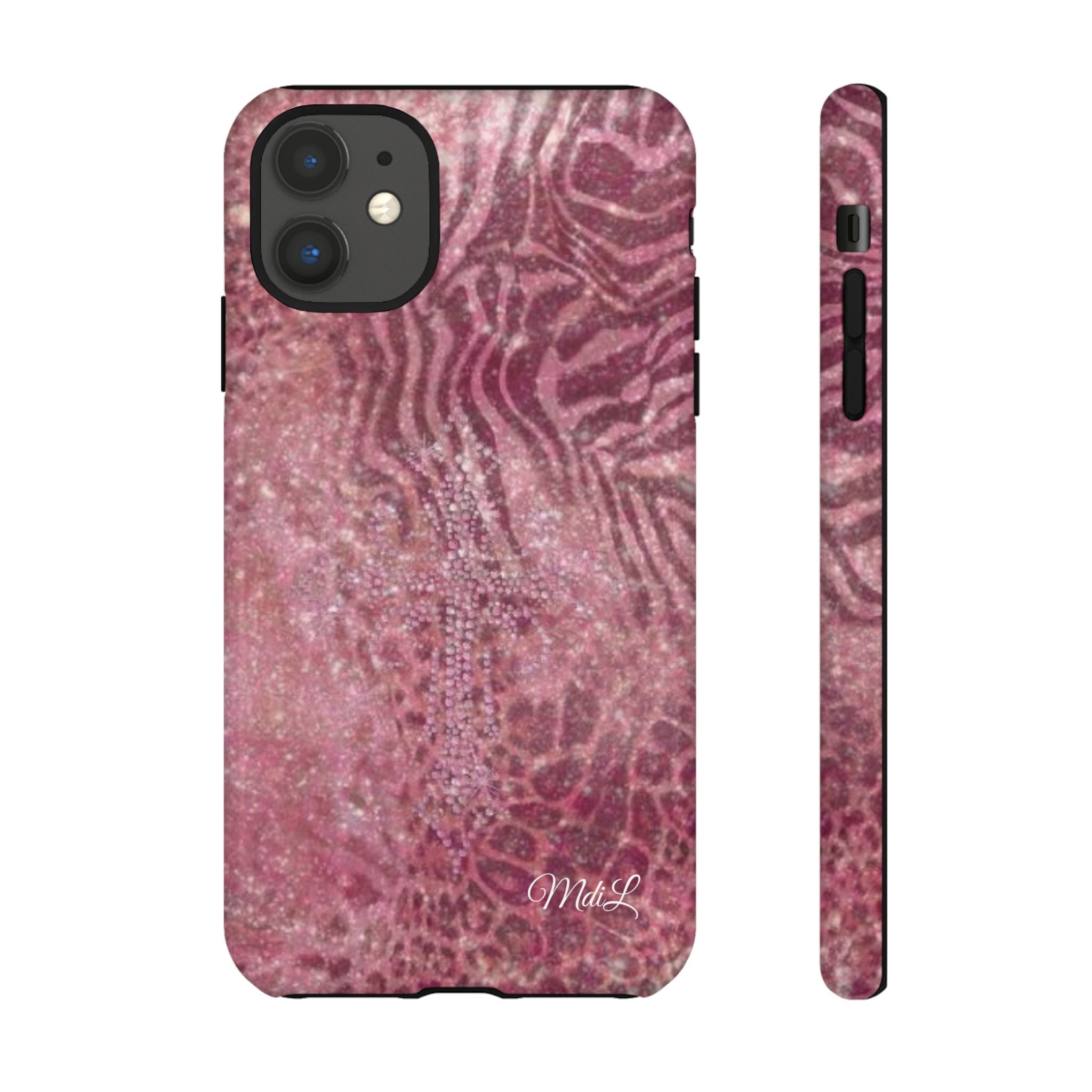 Pink Cross iPhone Case